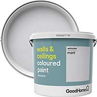 GoodHome Walls & ceilings Whistler Matt Emulsion paint, 5L