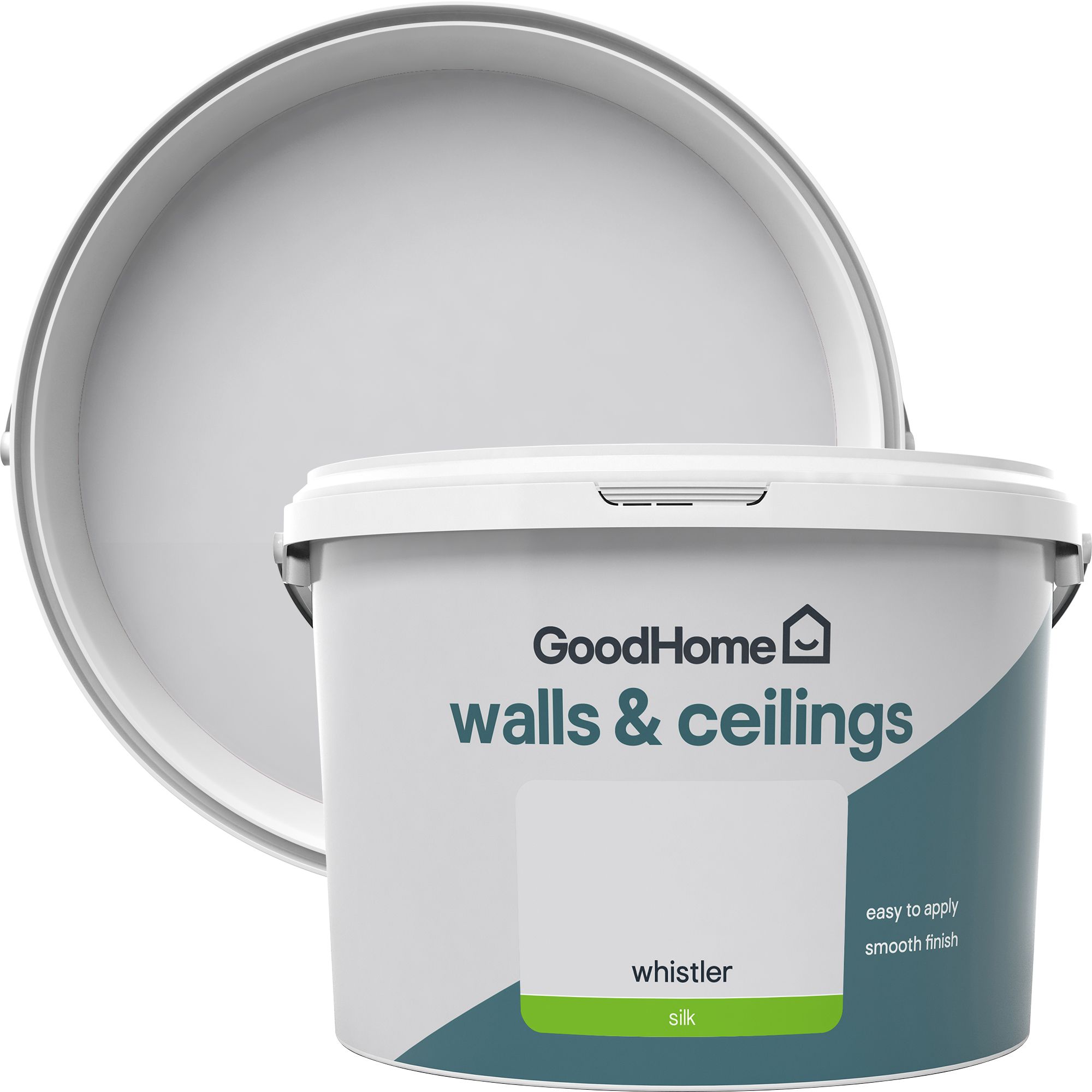 GoodHome Walls & ceilings Whistler Silk Emulsion paint, 2.5L