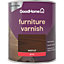 GoodHome Walnut Gloss Multi-surface Furniture Wood varnish, 750ml