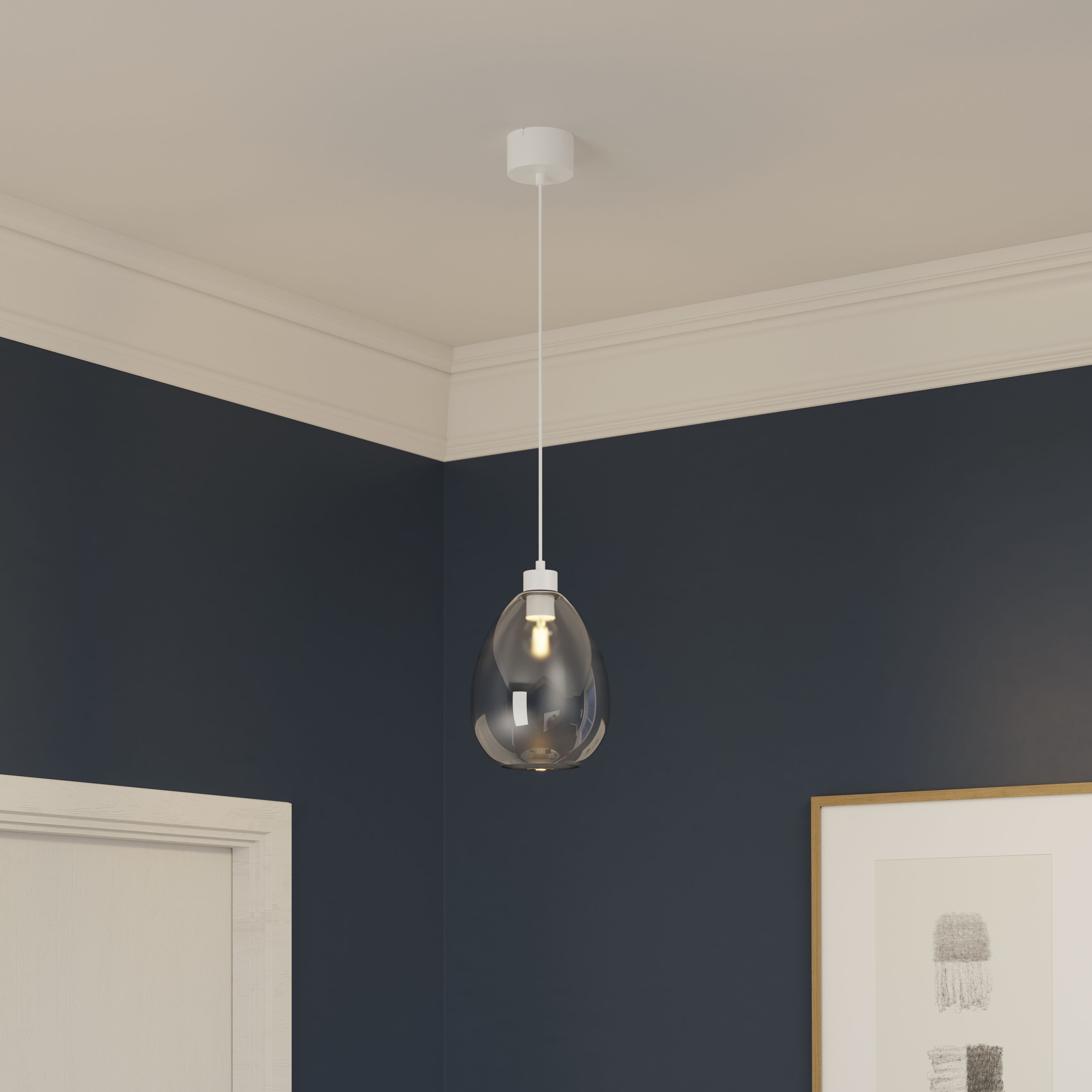 GoodHome Wantage Iridescent effect Round Lamp shade D 21cm