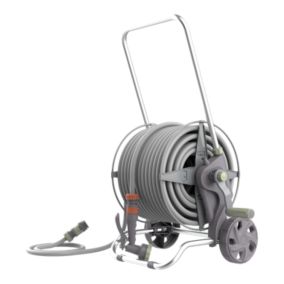 GoodHome Watering Freestanding Manual Hose cart set (L)40m