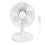 GoodHome White 14" Carrao Table fan