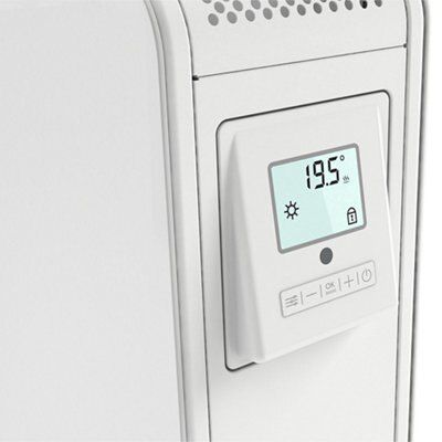 GoodHome White 2400W Oil-free radiator