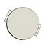 GoodHome White Ceramic & stainless steel Pizza stone
