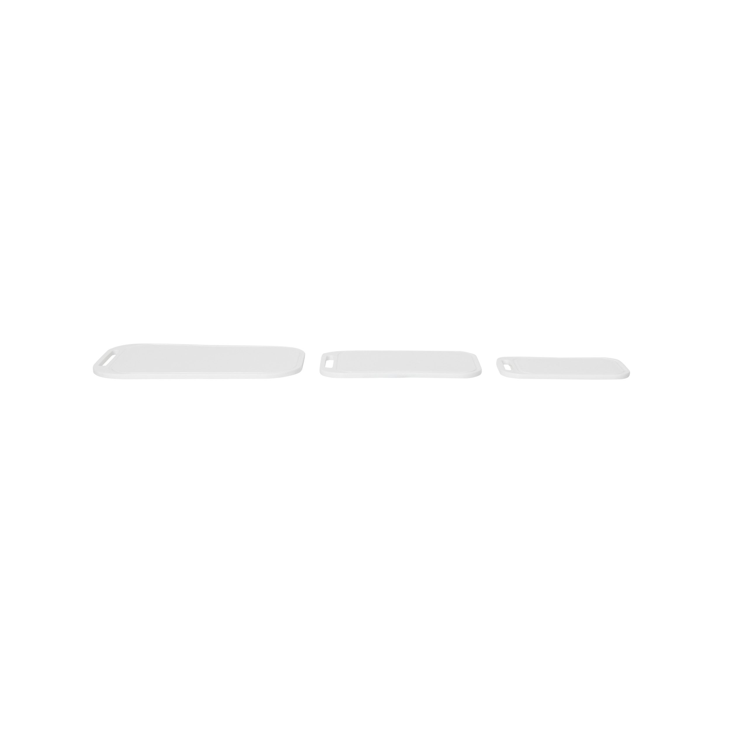 GoodHome White High-density polyethylene (HDPE) Chopping board