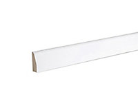 GoodHome White MDF Chamfered Architrave (L)2.1m (W)44mm (T)14.5mm, Pack of 5