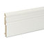 GoodHome White MDF Skirting board (L)2.2m (W)120mm (T)19mm