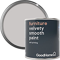 GoodHome White plains Matt Furniture paint, 125ml