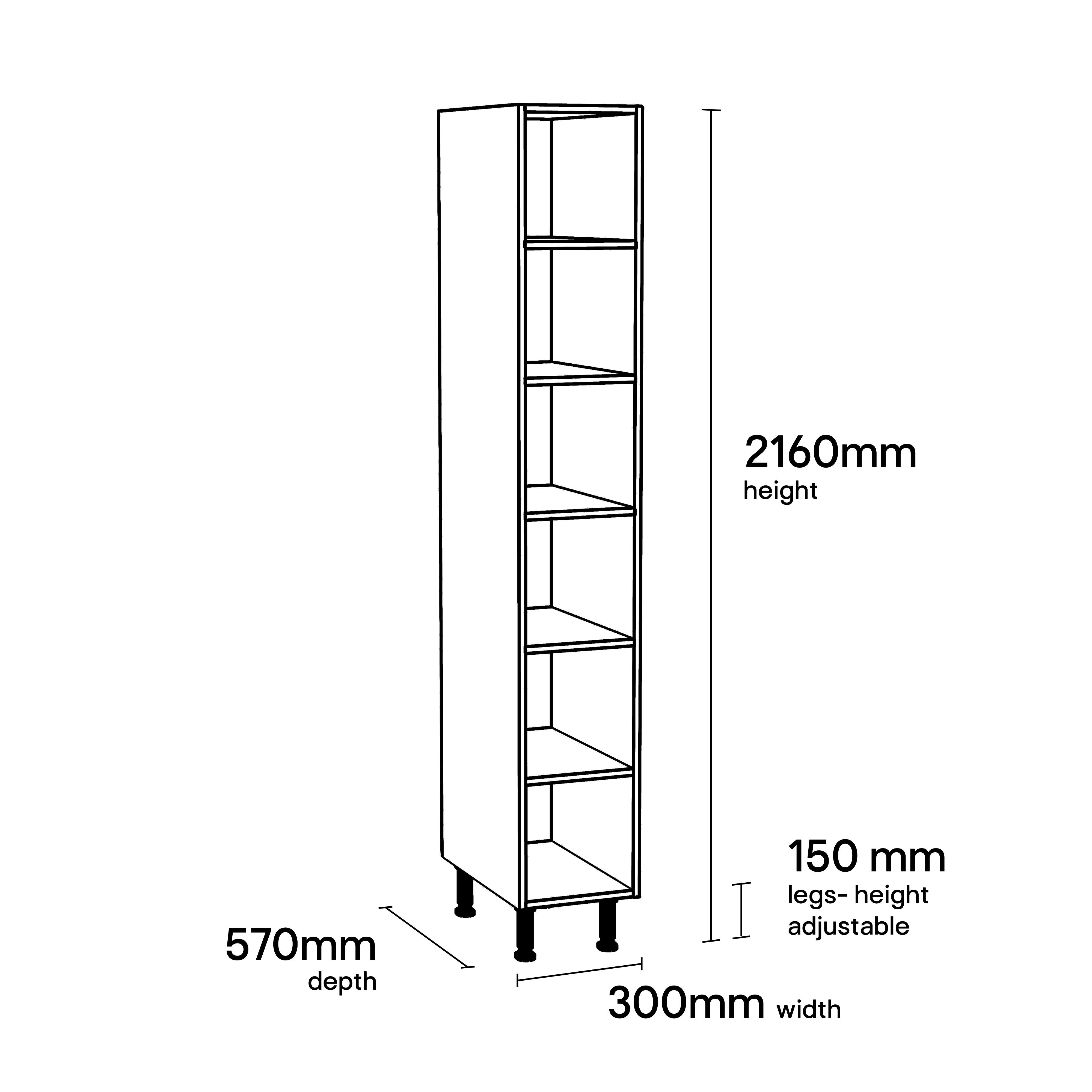 B&q 300mm store larder unit