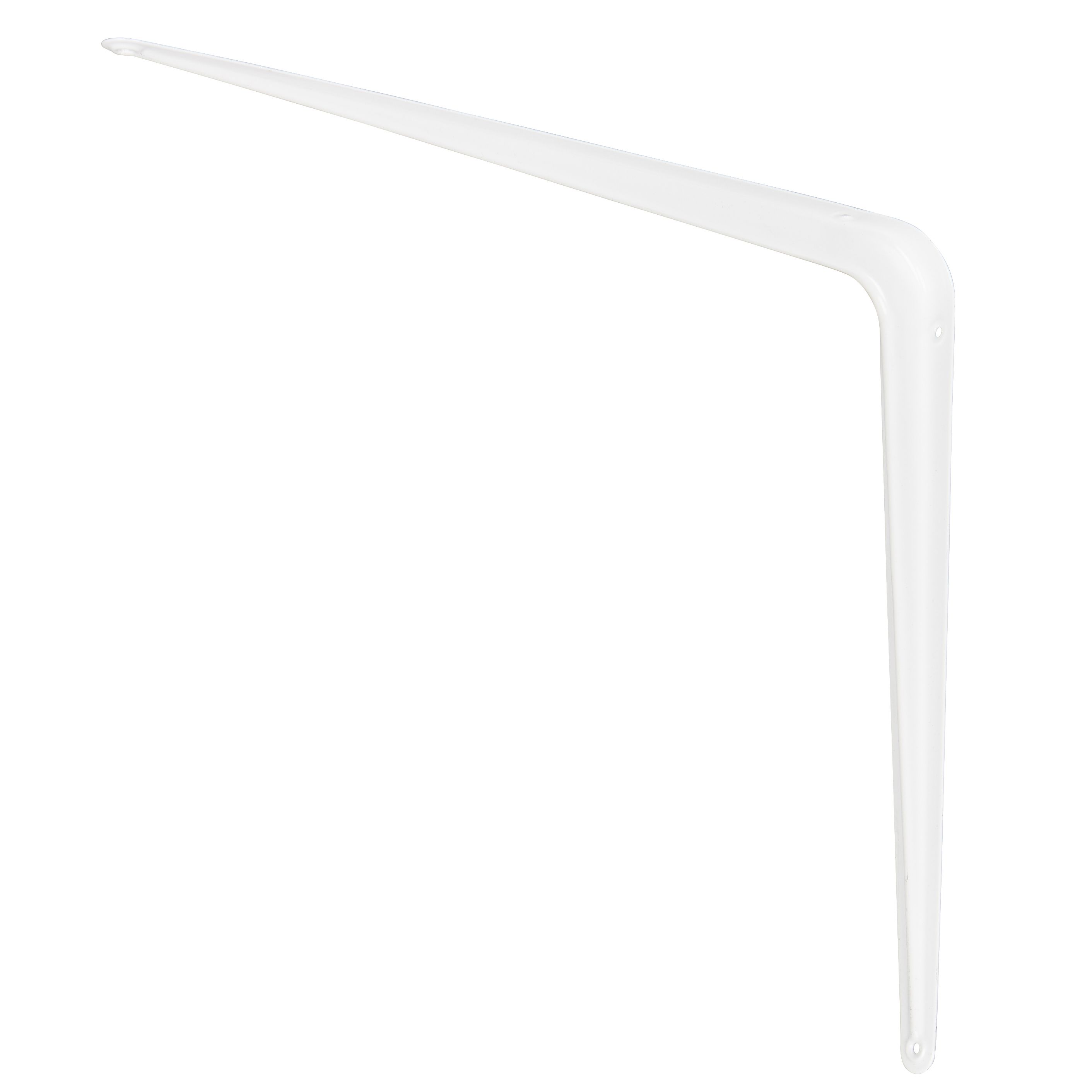 GoodHome White Steel Shelving bracket (H)250mm (D)200mm