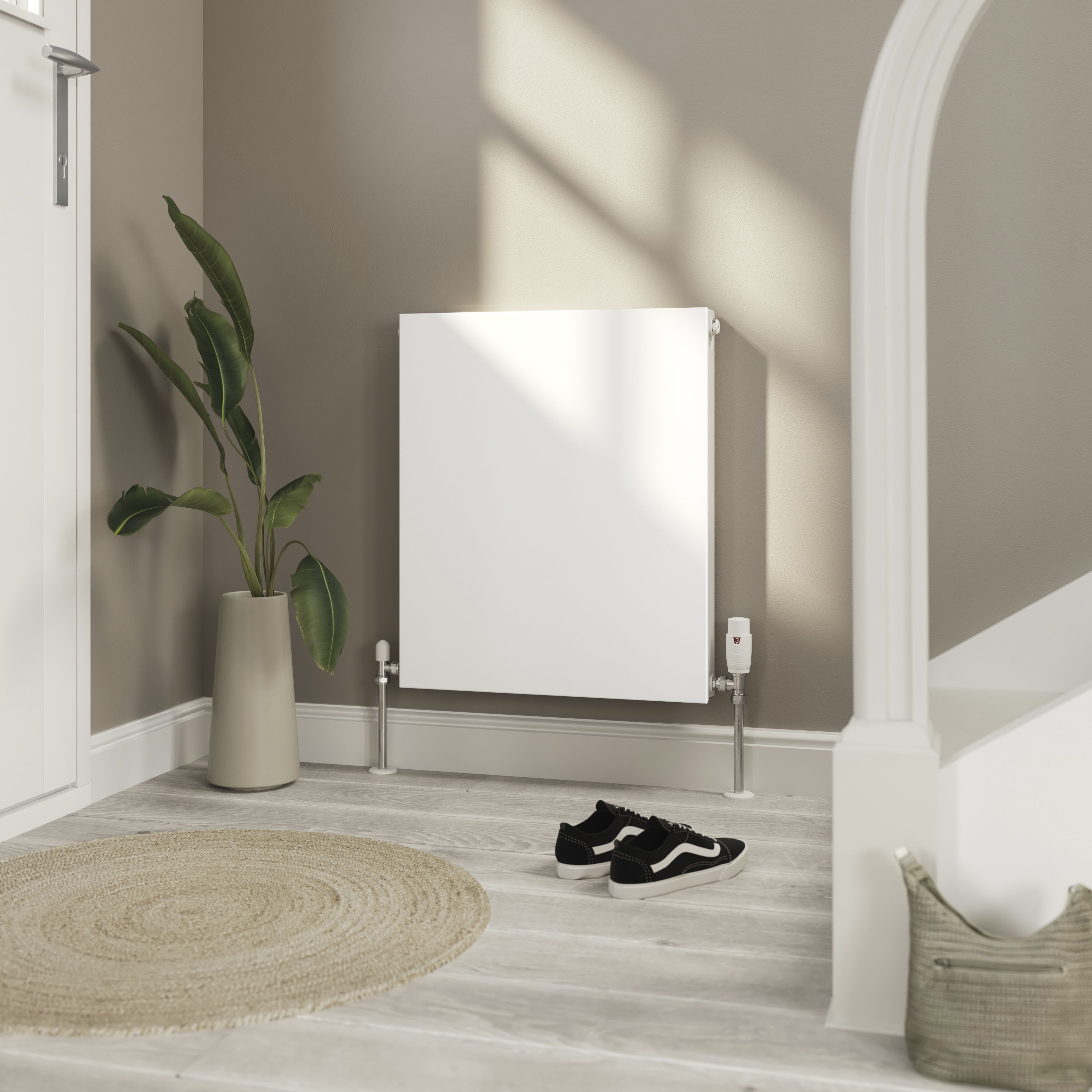 GoodHome White Type 21 Double Panel Radiator, (W)500mm x (H)600mm