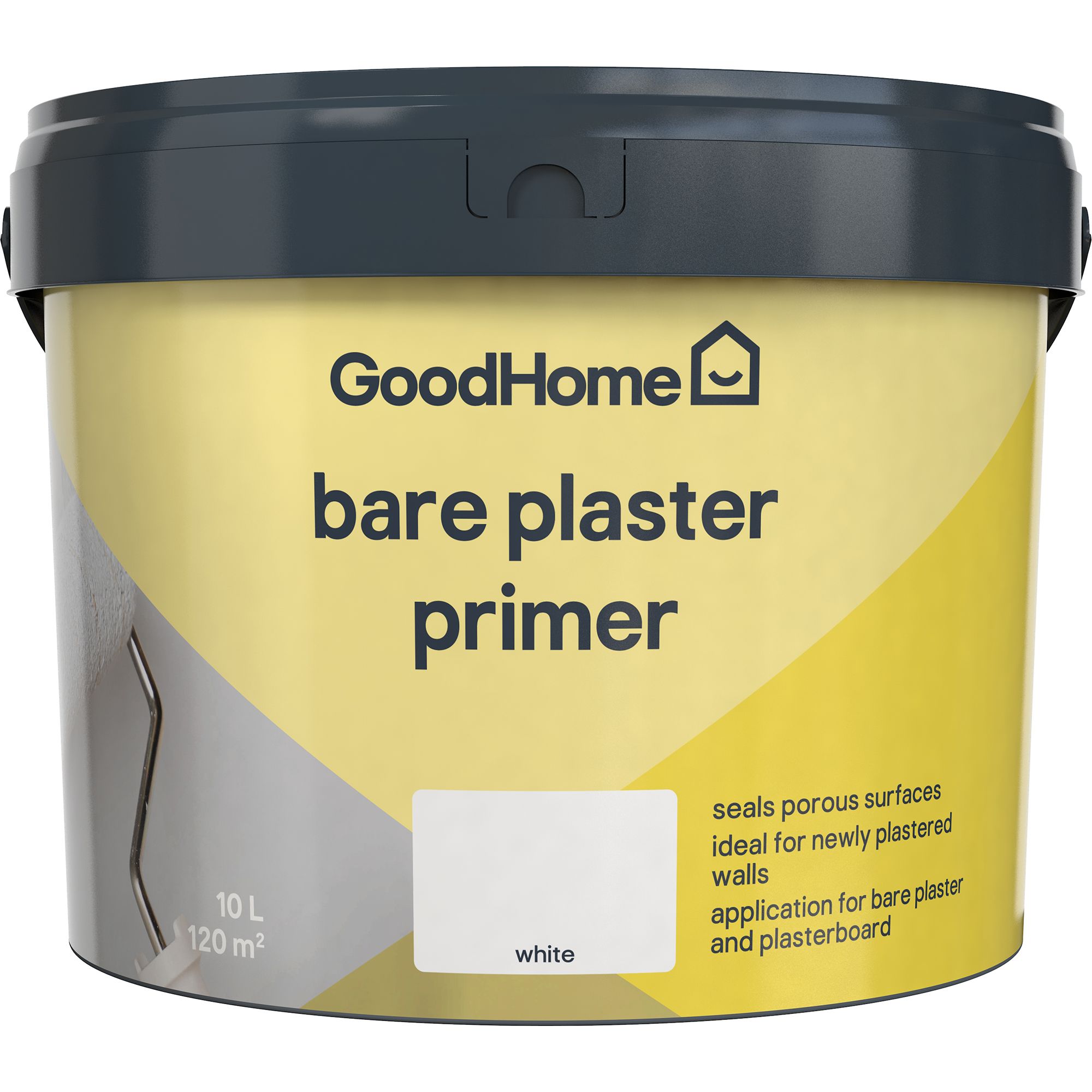 GoodHome White Wall & ceiling Primer & undercoat, 10L
