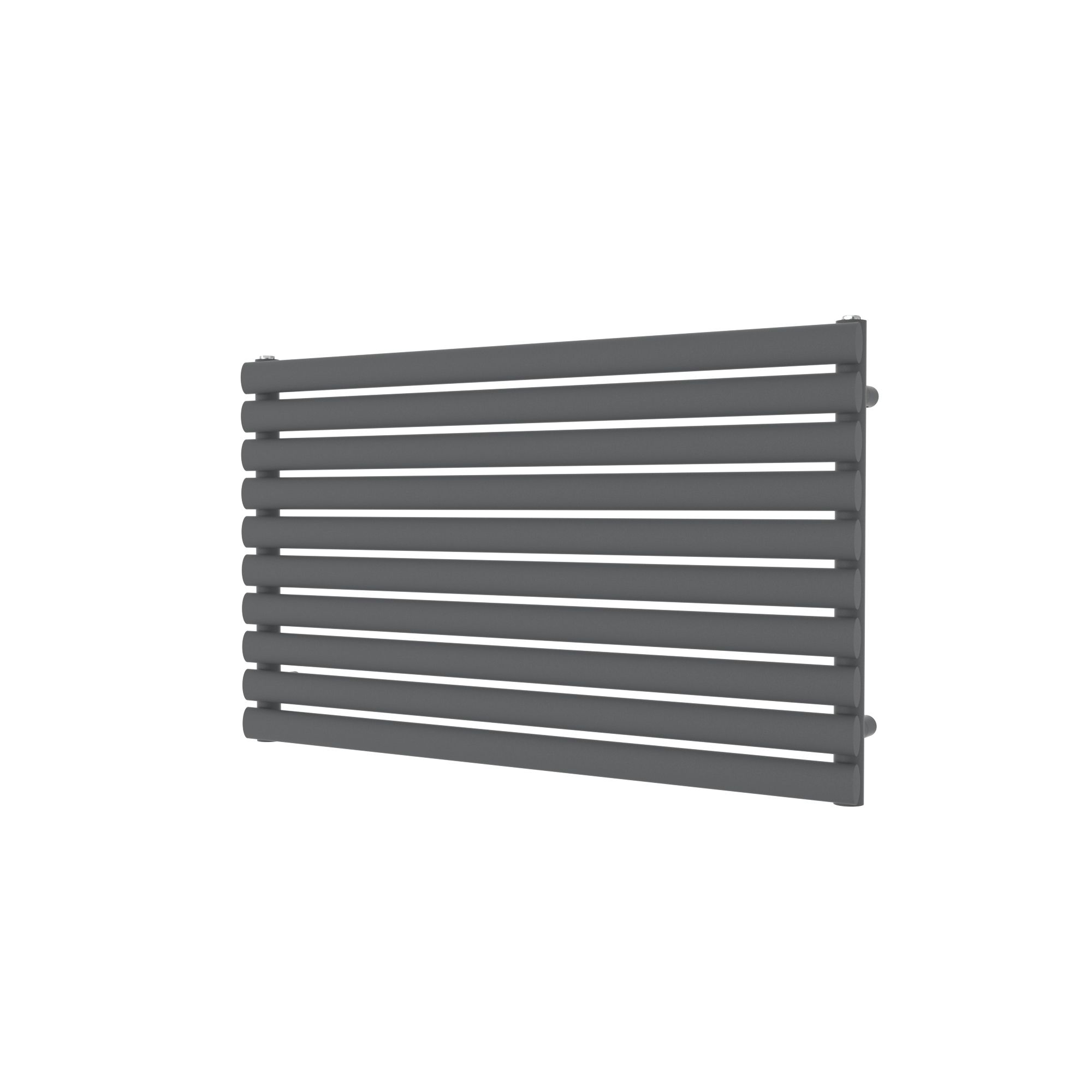 GoodHome Wickham Anthracite Horizontal Designer Radiator, (W)1000mm x (H)600mm