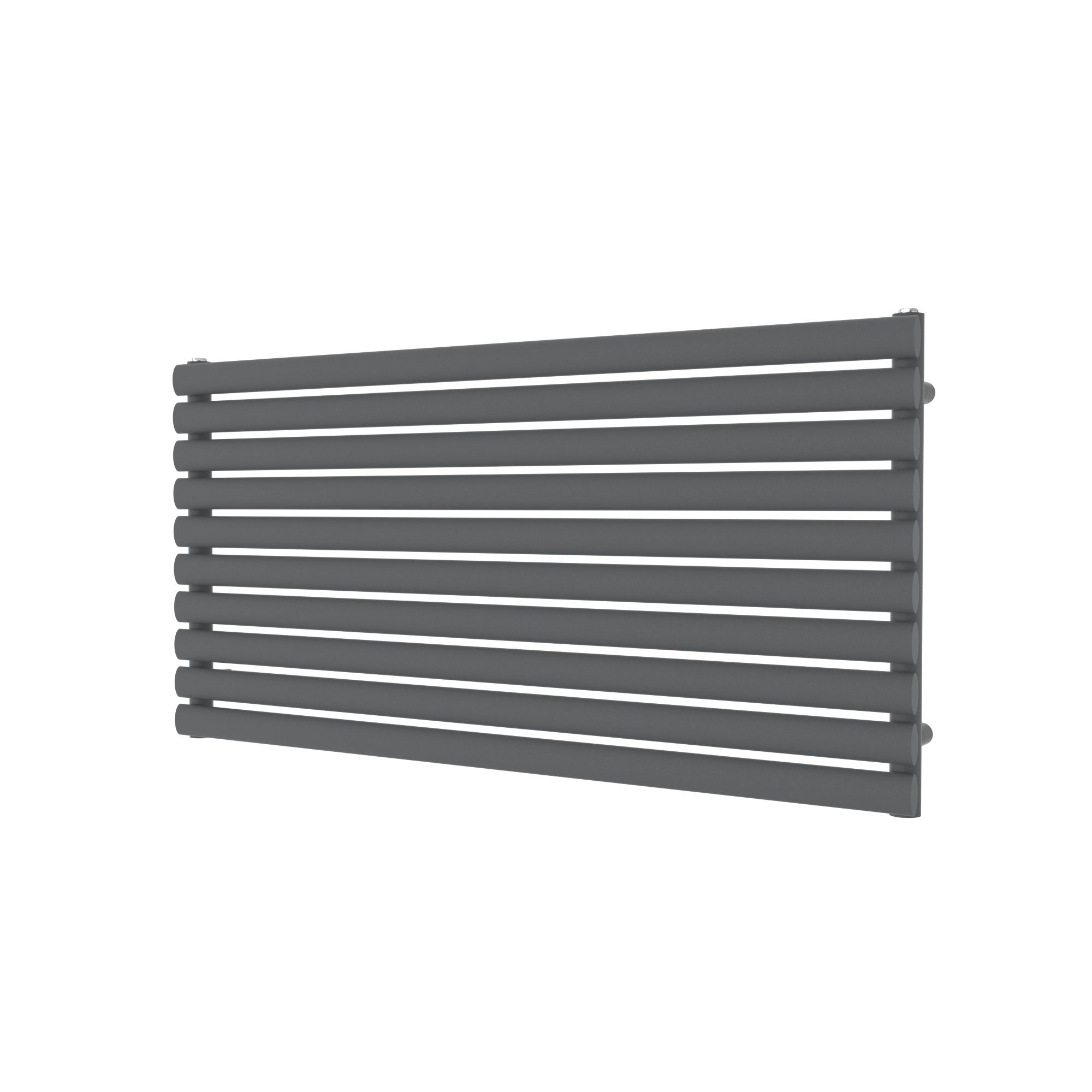 GoodHome Wickham Anthracite Horizontal Designer Radiator, (W)1200mm x (H)600mm