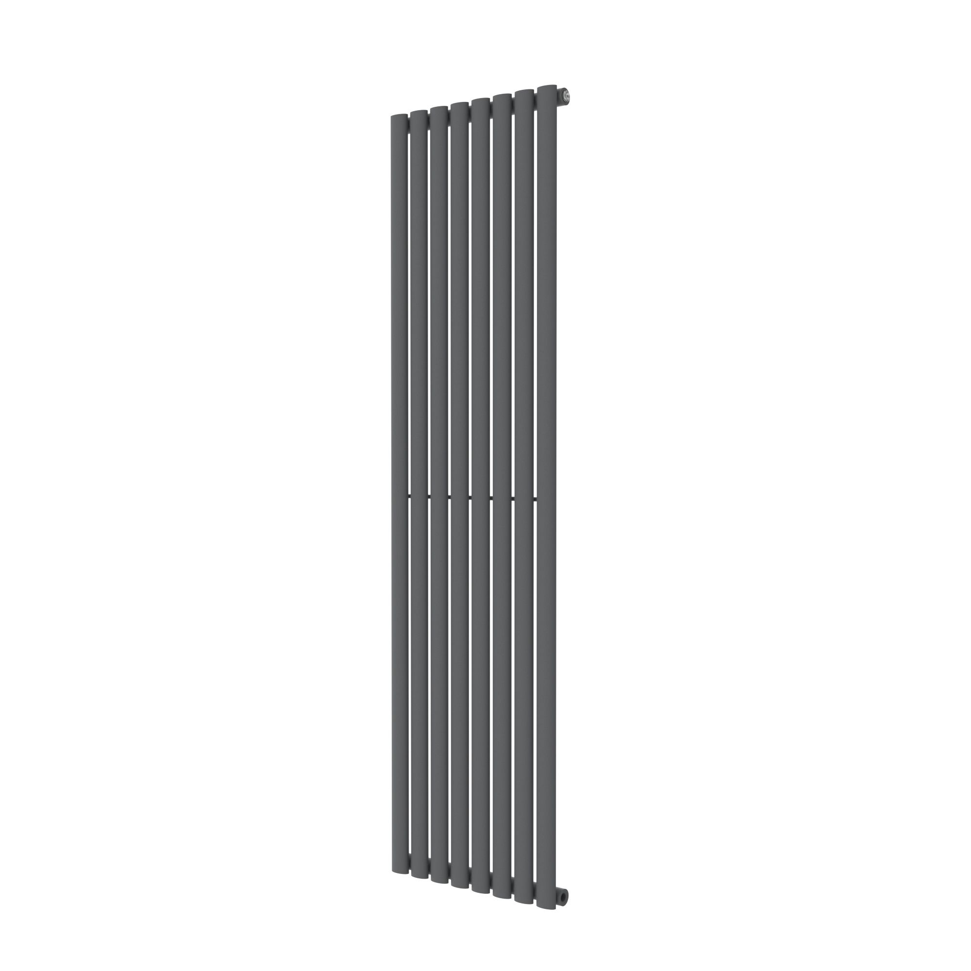 GoodHome Wickham Anthracite Thermodynamic Vertical Designer 3339BTU Radiator, (W)480mm x (H)1800mm