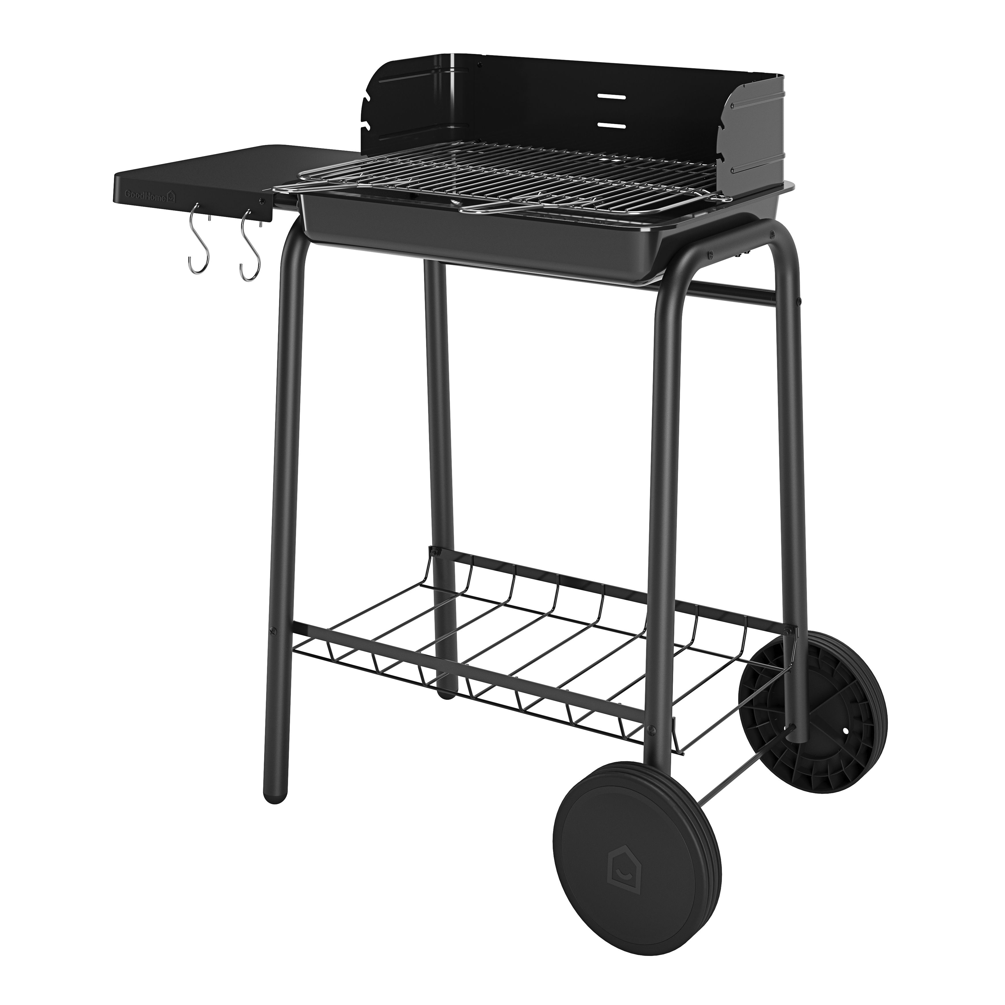 GoodHome Willacy Black Charcoal Barbecue