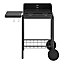 GoodHome Willacy Black Charcoal Barbecue