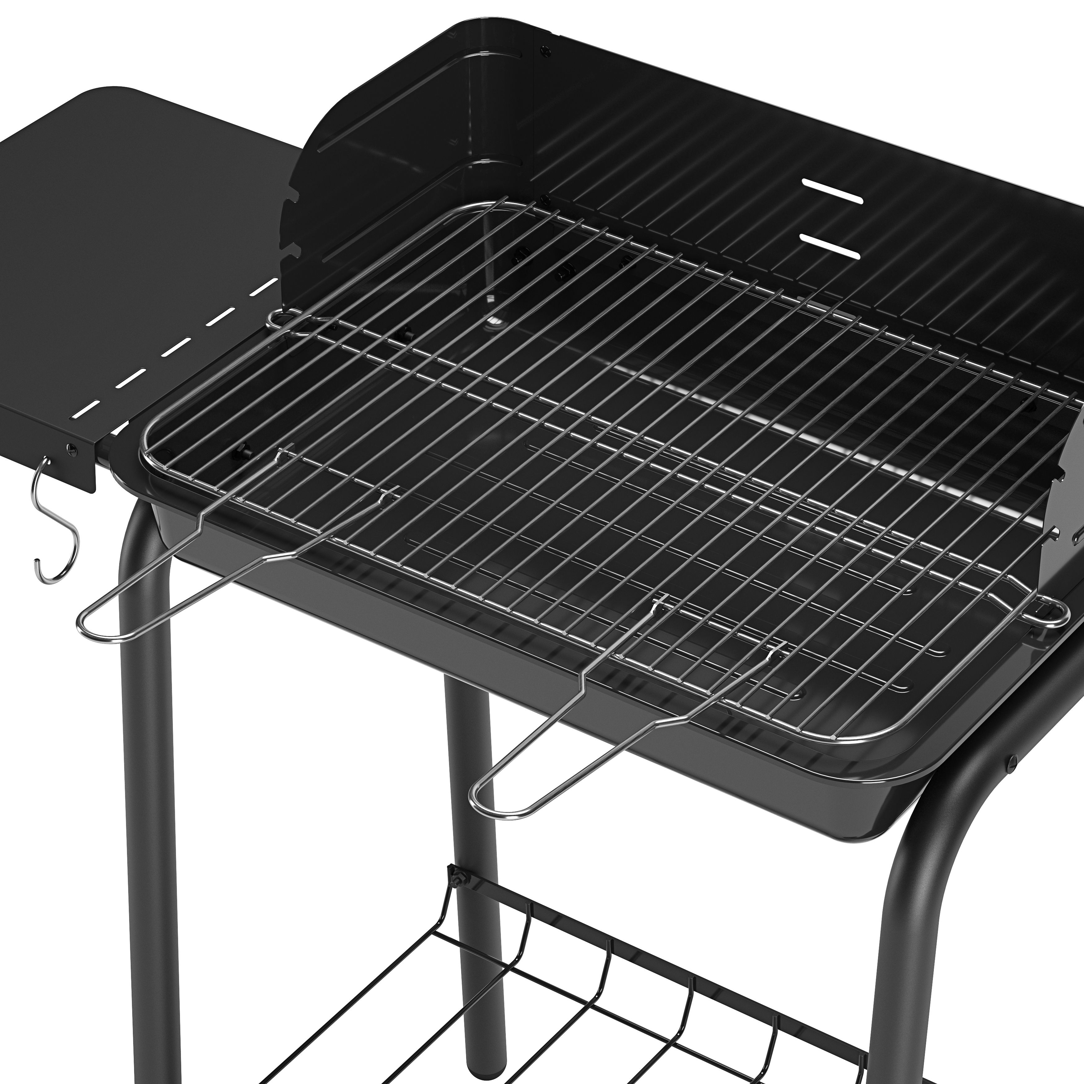 GoodHome Willacy Black Charcoal Barbecue - 3