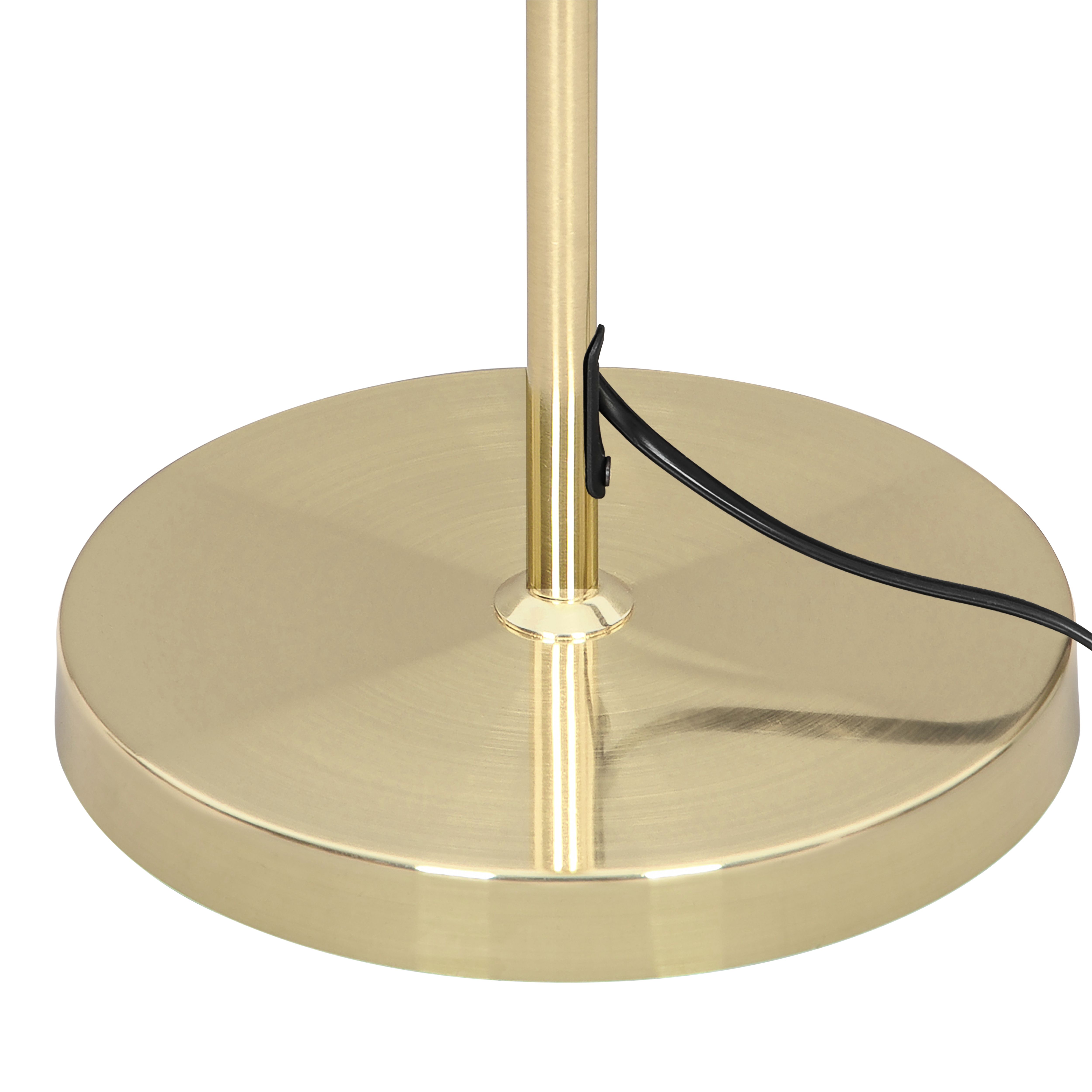 GoodHome Willet Satin Brass effect Floor lamp base