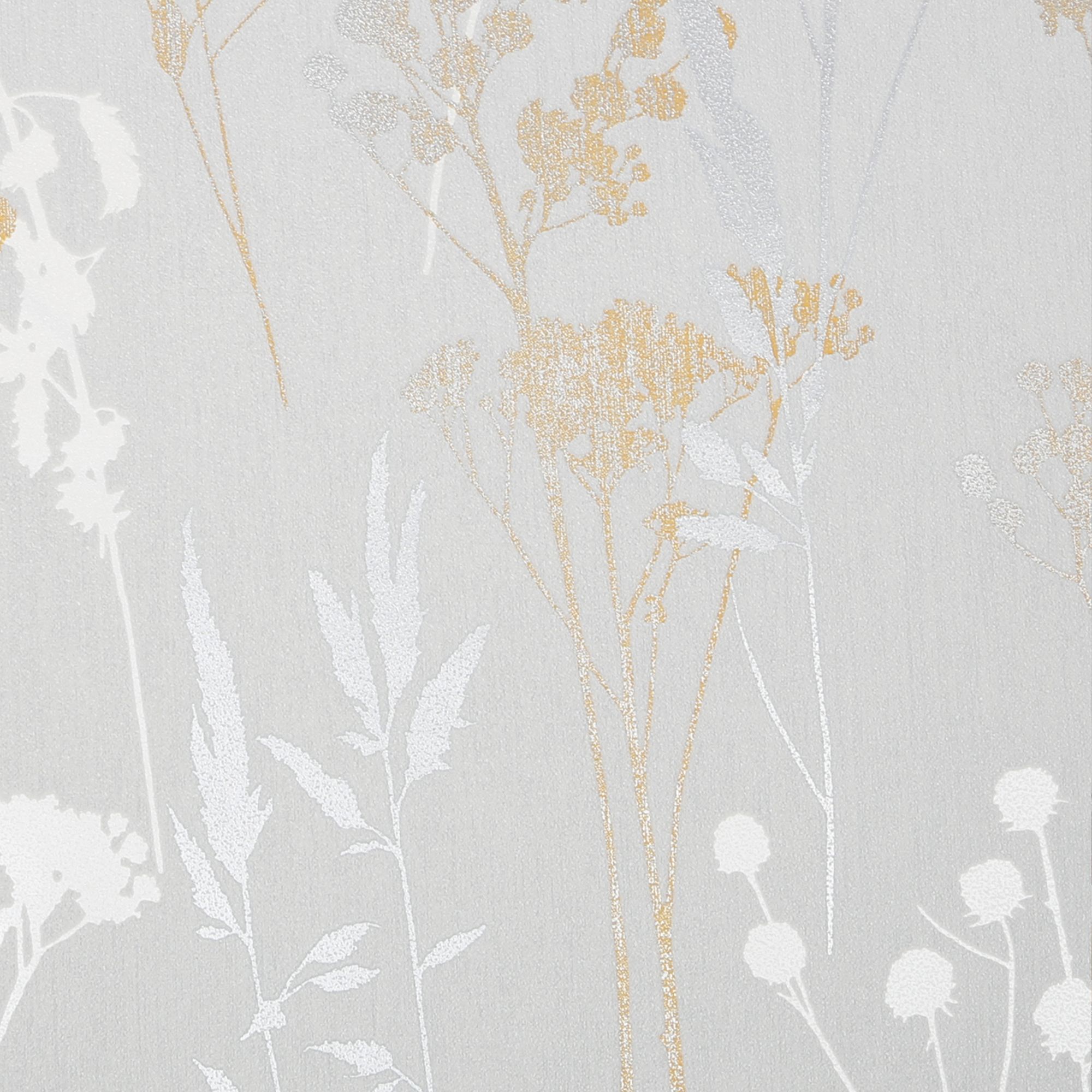 GoodHome Willot Grey Leaf Textured Wallpaper - 3