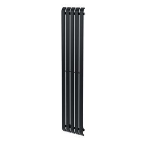 GoodHome Wilsona CH1800380SA Grey Vertical Designer 2545BTU Radiator, (W)380mm x (H)1800mm