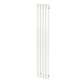 GoodHome Wilsona CH1800380SW White Vertical Designer Radiator, (W)380mm x (H)1800mm