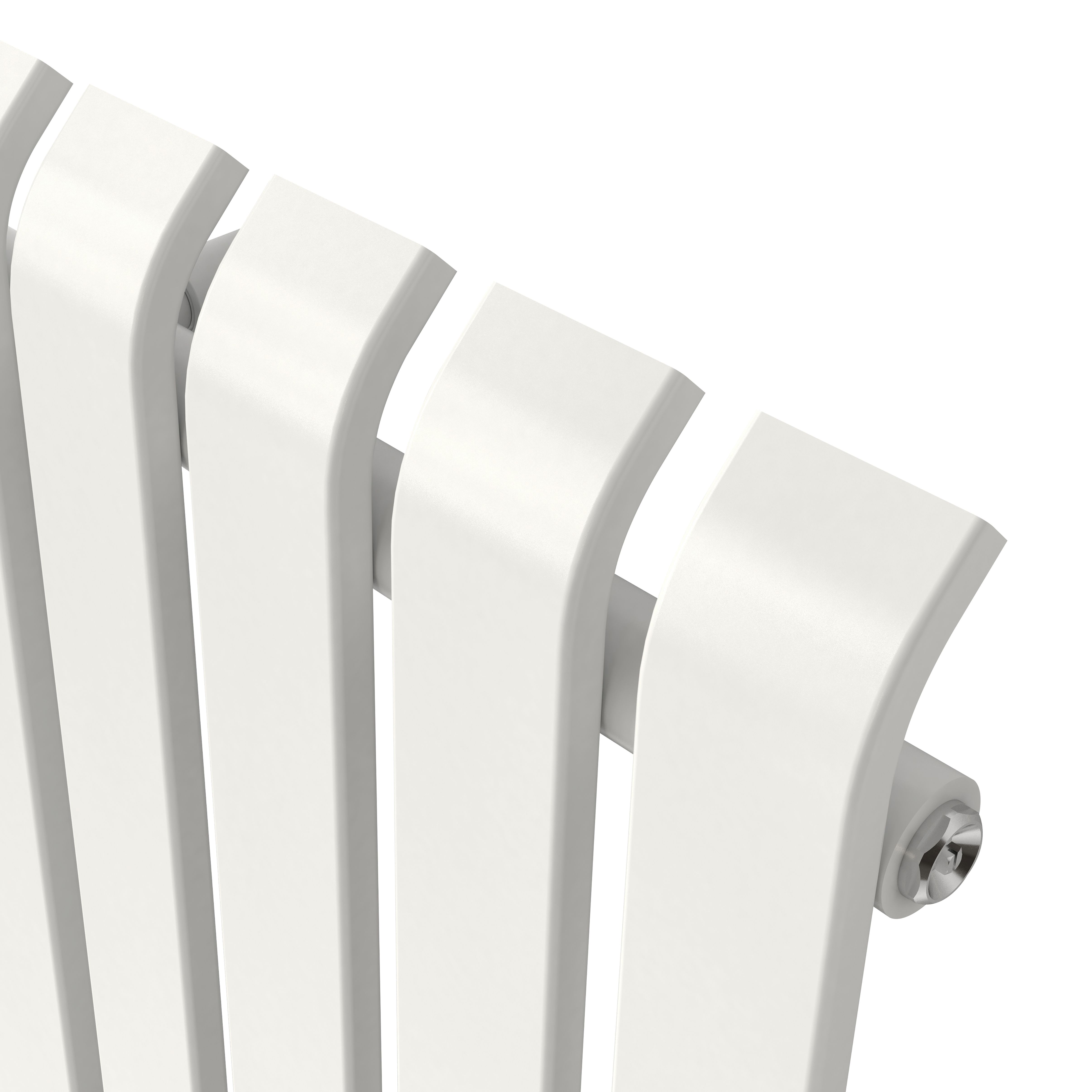 GoodHome Wilsona CH1800540SW Single White Vertical Designer 3566BTU Radiator, (W)540mm x (H)1800mm