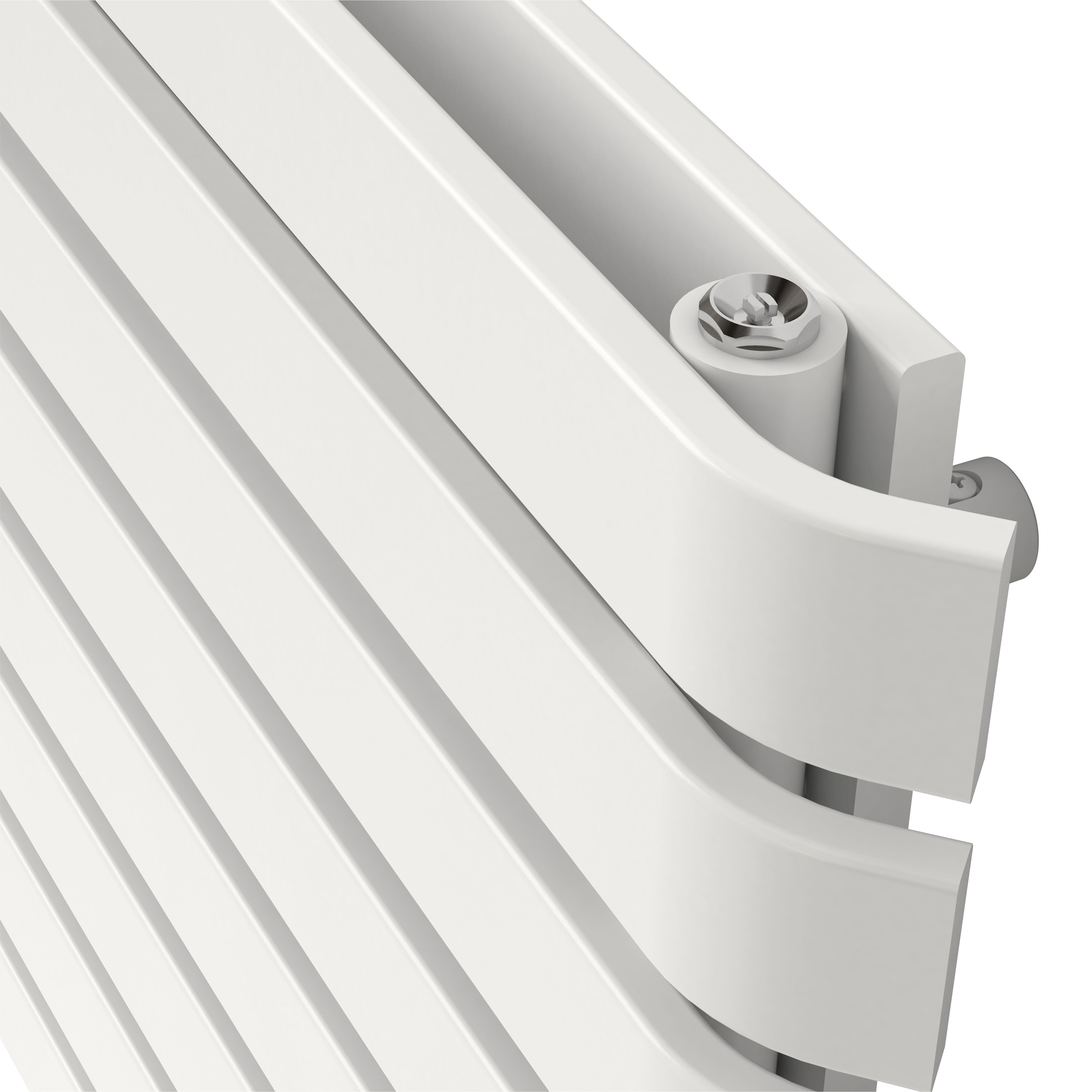 GoodHome Wilsona CH6201000DW Double White Horizontal Designer 3071BTU Radiator, (W)1000mm x (H)620mm