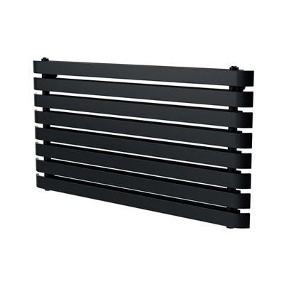 GoodHome Wilsona Double Anthracite Horizontal Designer Radiator, (W)1200mm x (H)620mm