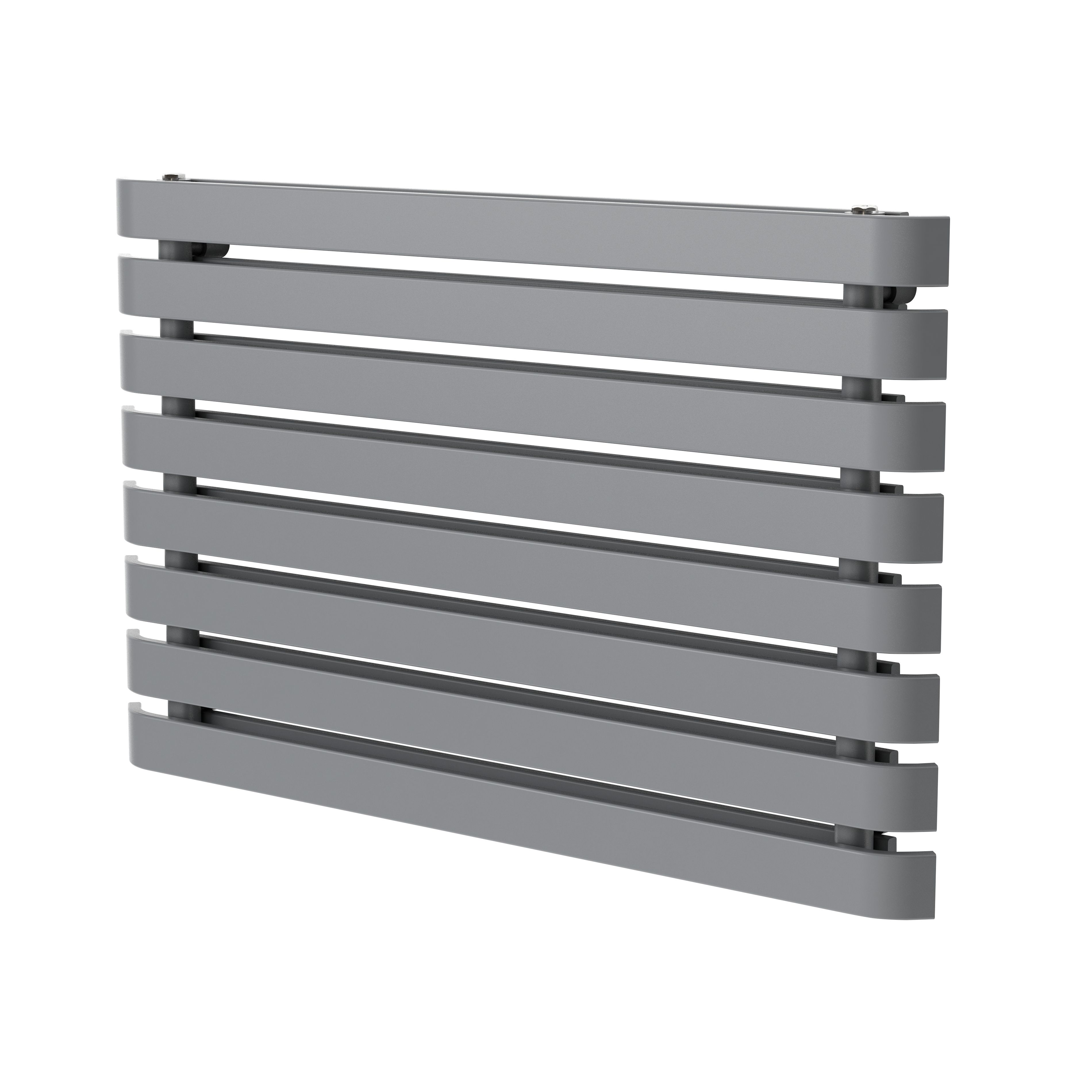 GoodHome Wilsona Double Grey Horizontal Designer Radiator, (W)1000mm x (H)620mm