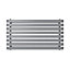 GoodHome Wilsona Double Grey Horizontal Designer Radiator, (W)1200mm x (H)620mm