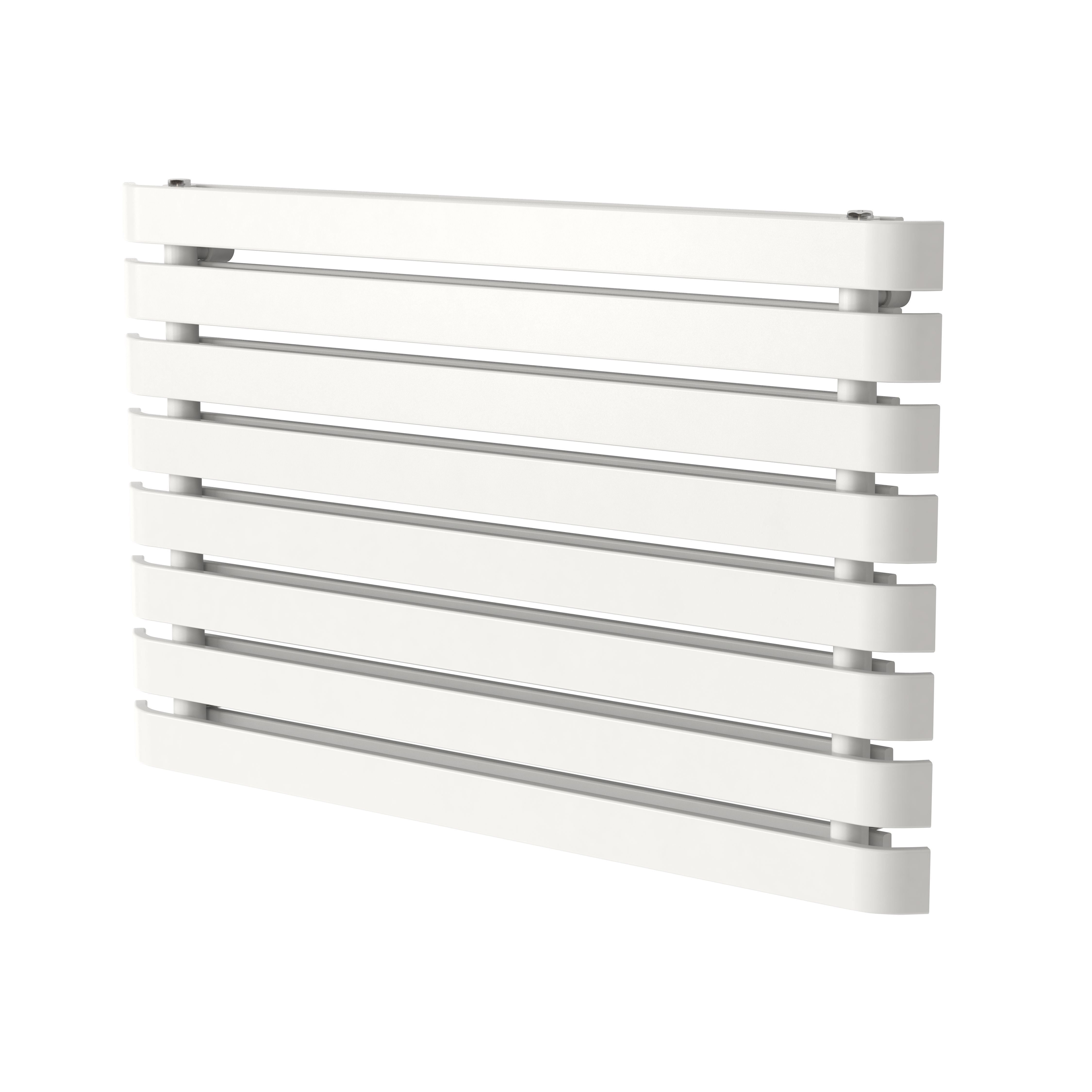 GoodHome Wilsona Double White Horizontal Designer Radiator, (W)1000mm x (H)620mm