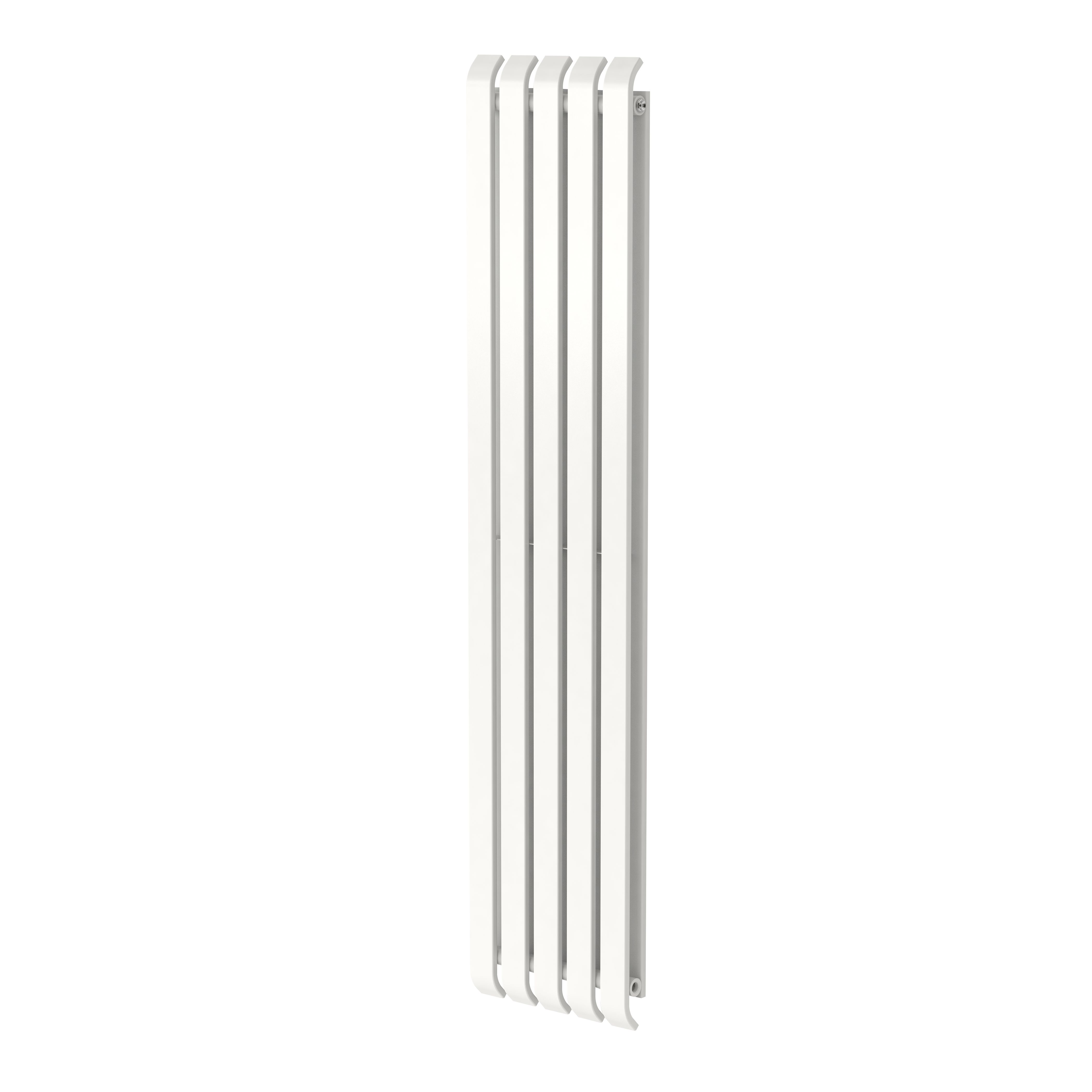 GoodHome Wilsona Double White Vertical Designer Radiator, (W)380mm x (H)1800mm