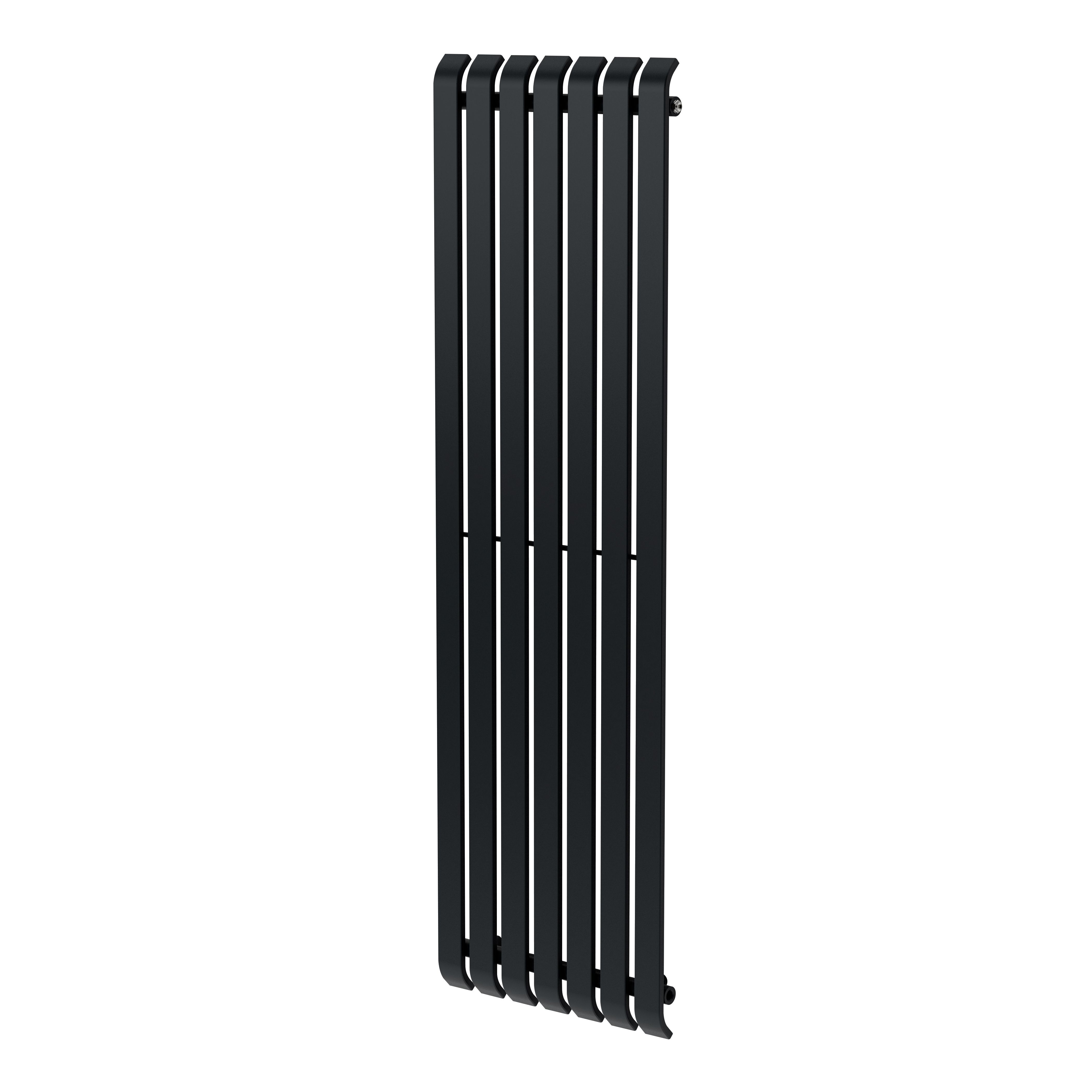 GoodHome Wilsona Single Anthracite Vertical Designer Radiator, (W)540mm x (H)1800mm