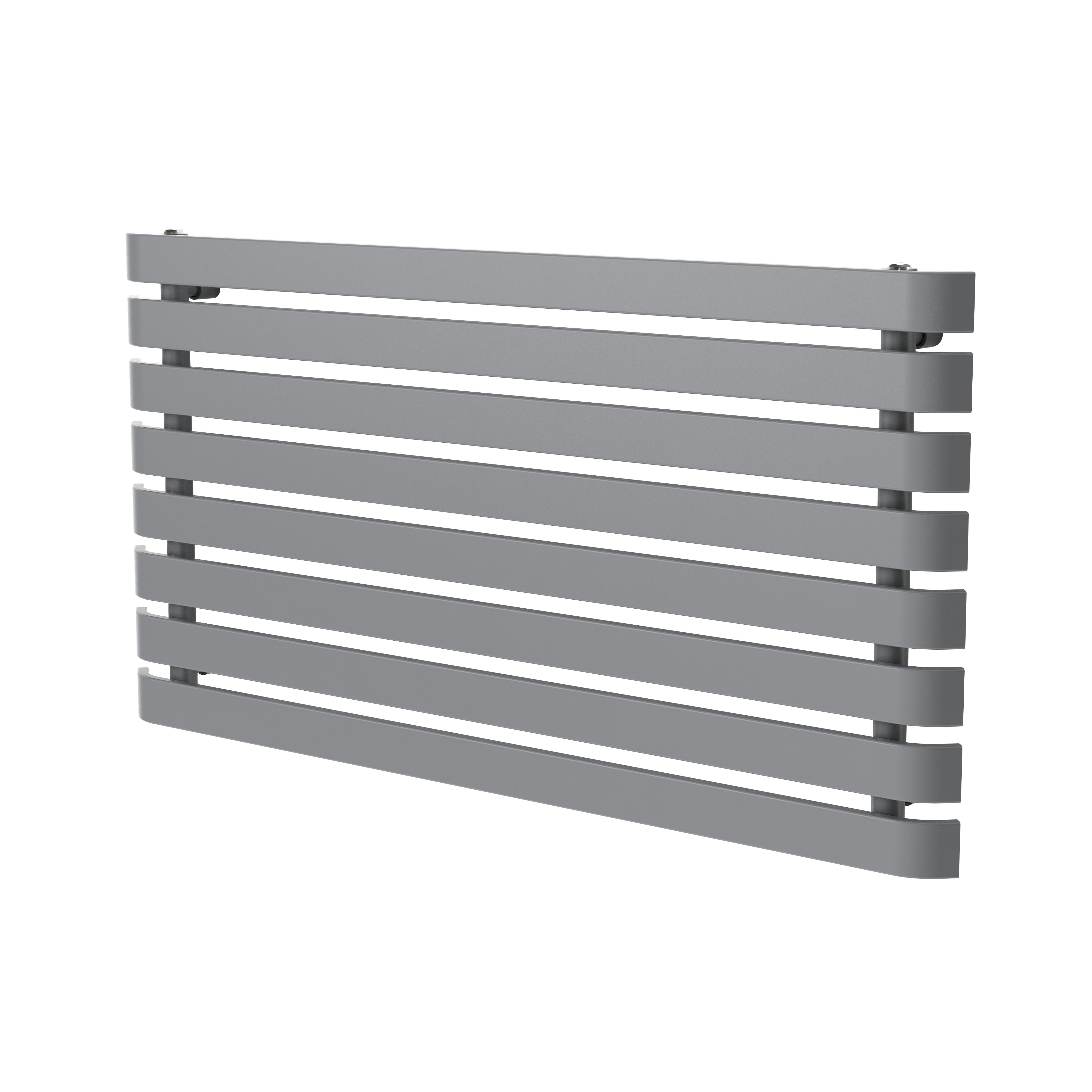 GoodHome Wilsona Single Grey Horizontal Designer Radiator, (W)1200mm x (H)620mm