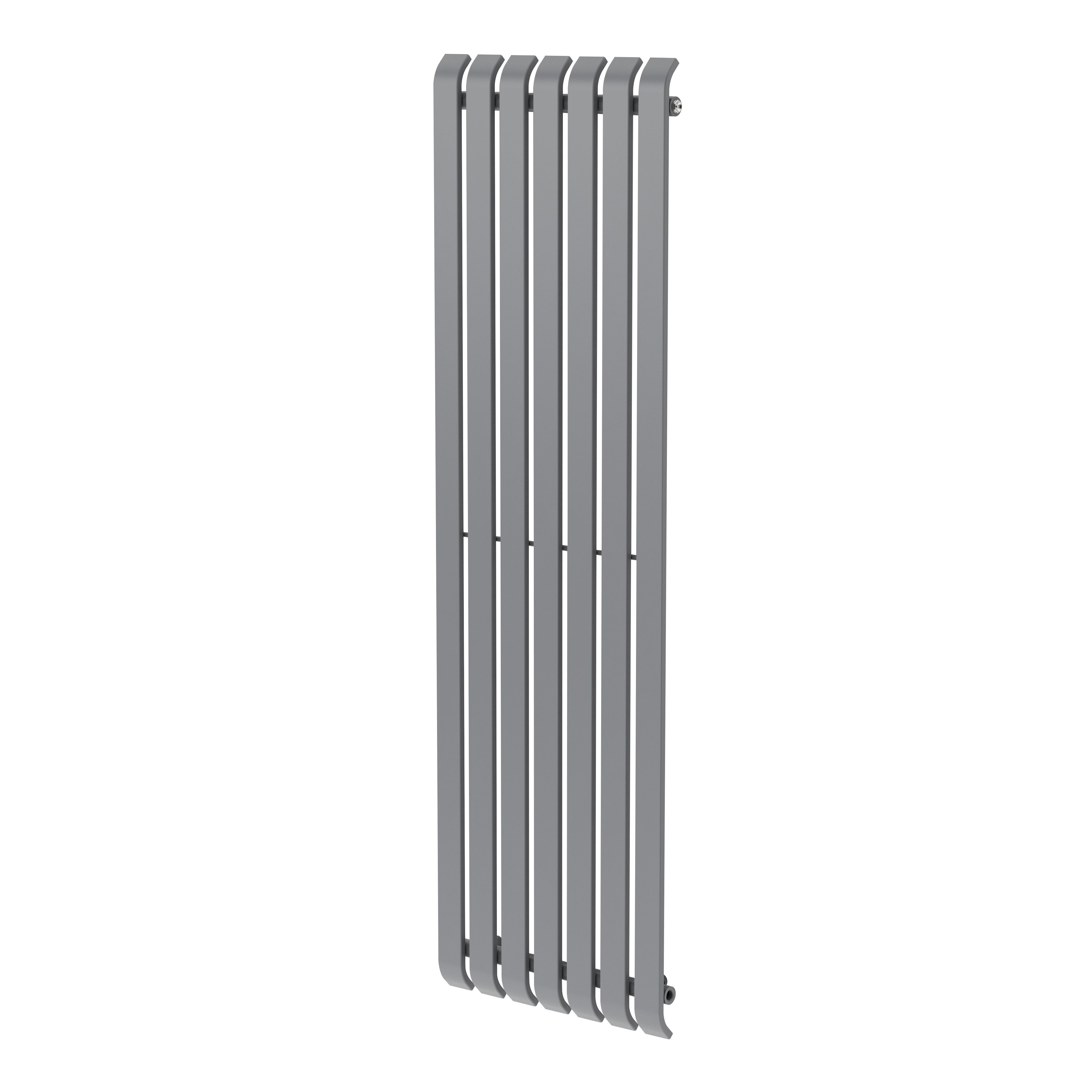 GoodHome Wilsona Single Grey Vertical Designer Radiator, (W)540mm x (H)1800mm