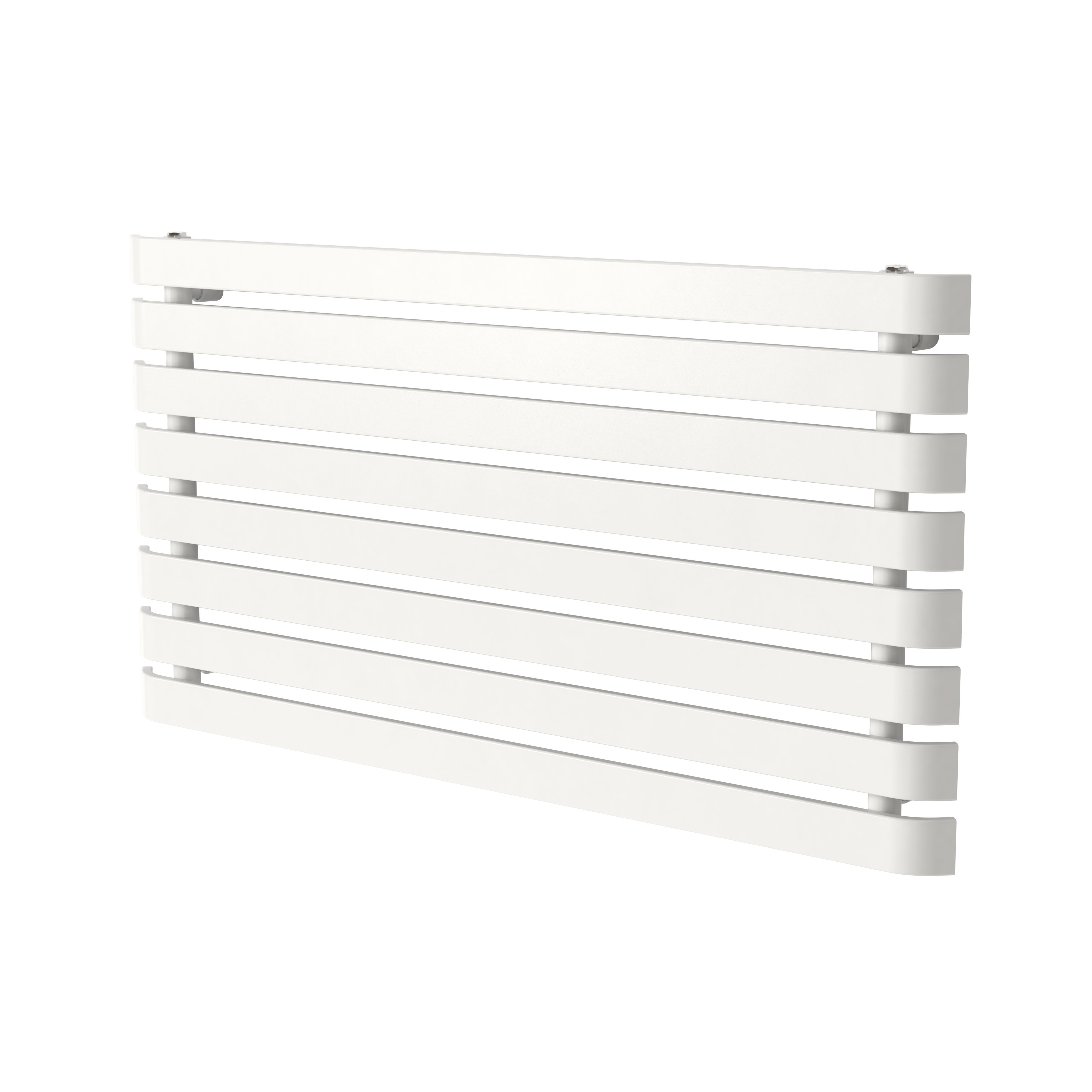 GoodHome Wilsona Single White Horizontal Designer Radiator, (W)1200mm x (H)620mm