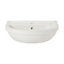 GoodHome Winam Gloss White Oval Full pedestal Basin (H)82cm (W)54.5cm