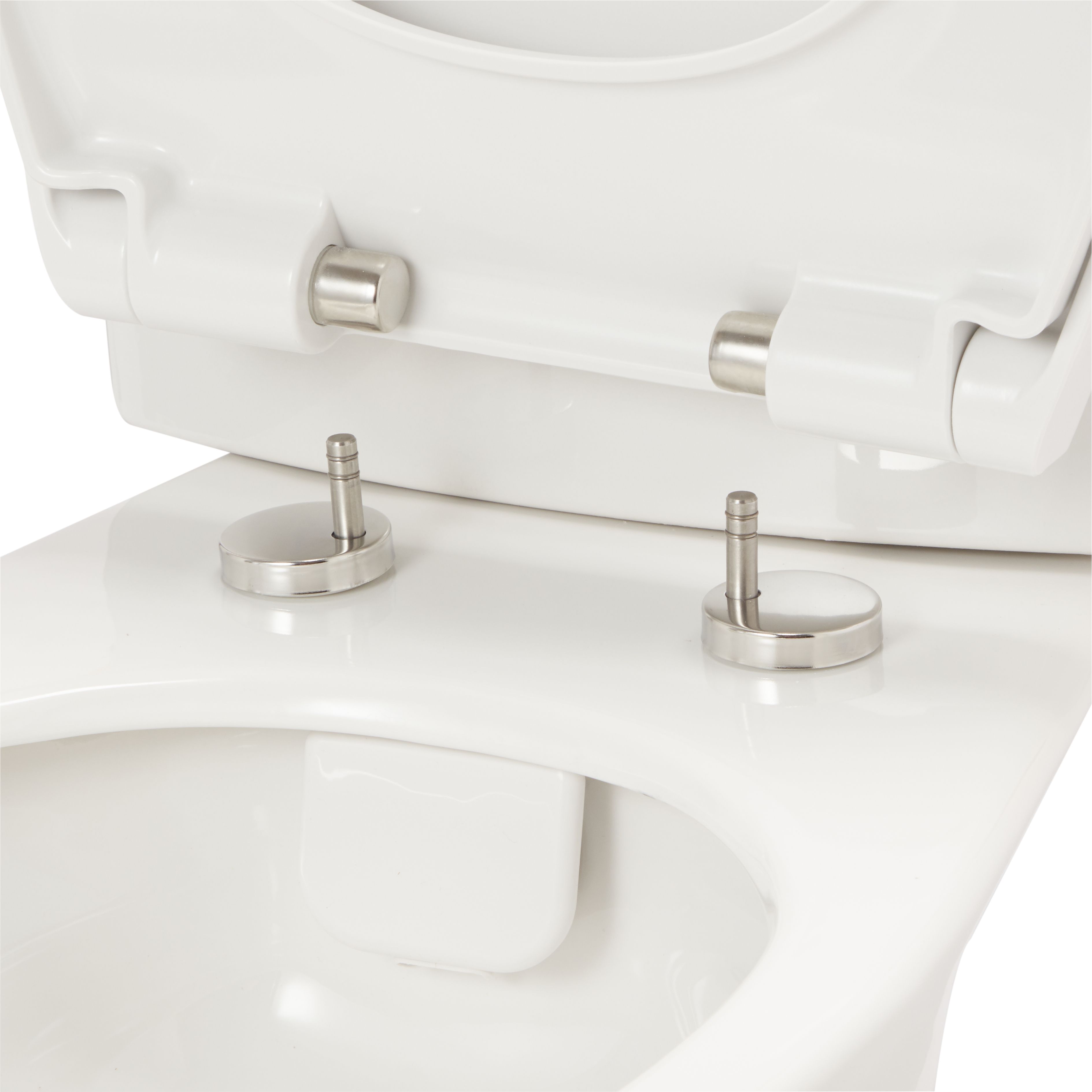 GoodHome Winam White Close-coupled Toilet set with Soft close seat - 6