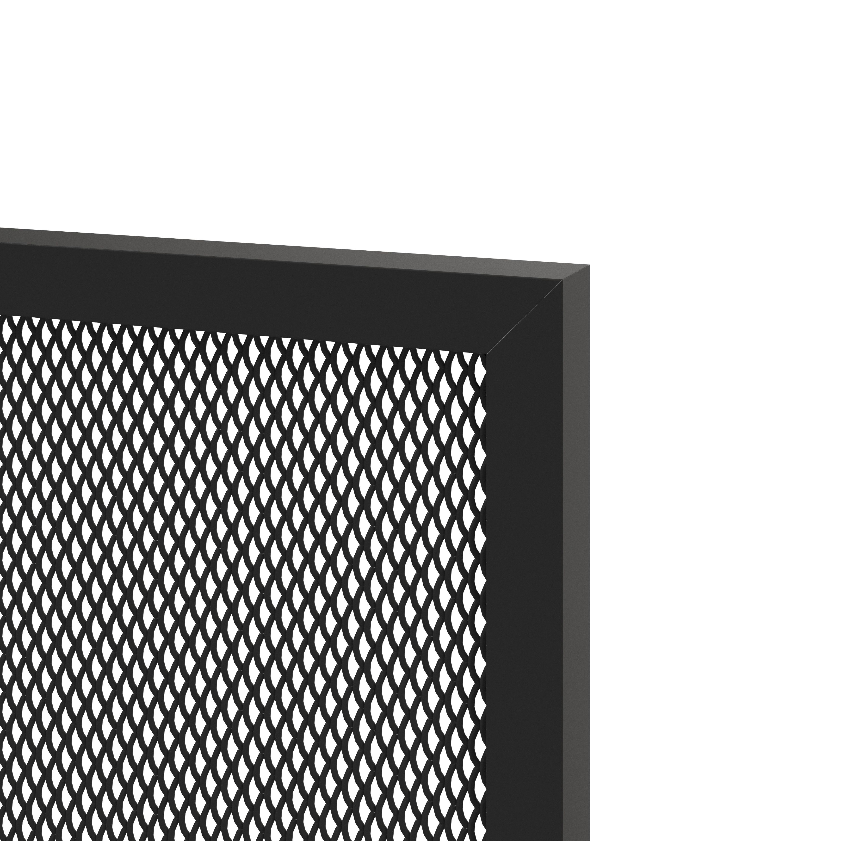 GoodHome Winterana Matt black Bridging Cabinet door (W)600mm (H)356mm (T)20mm