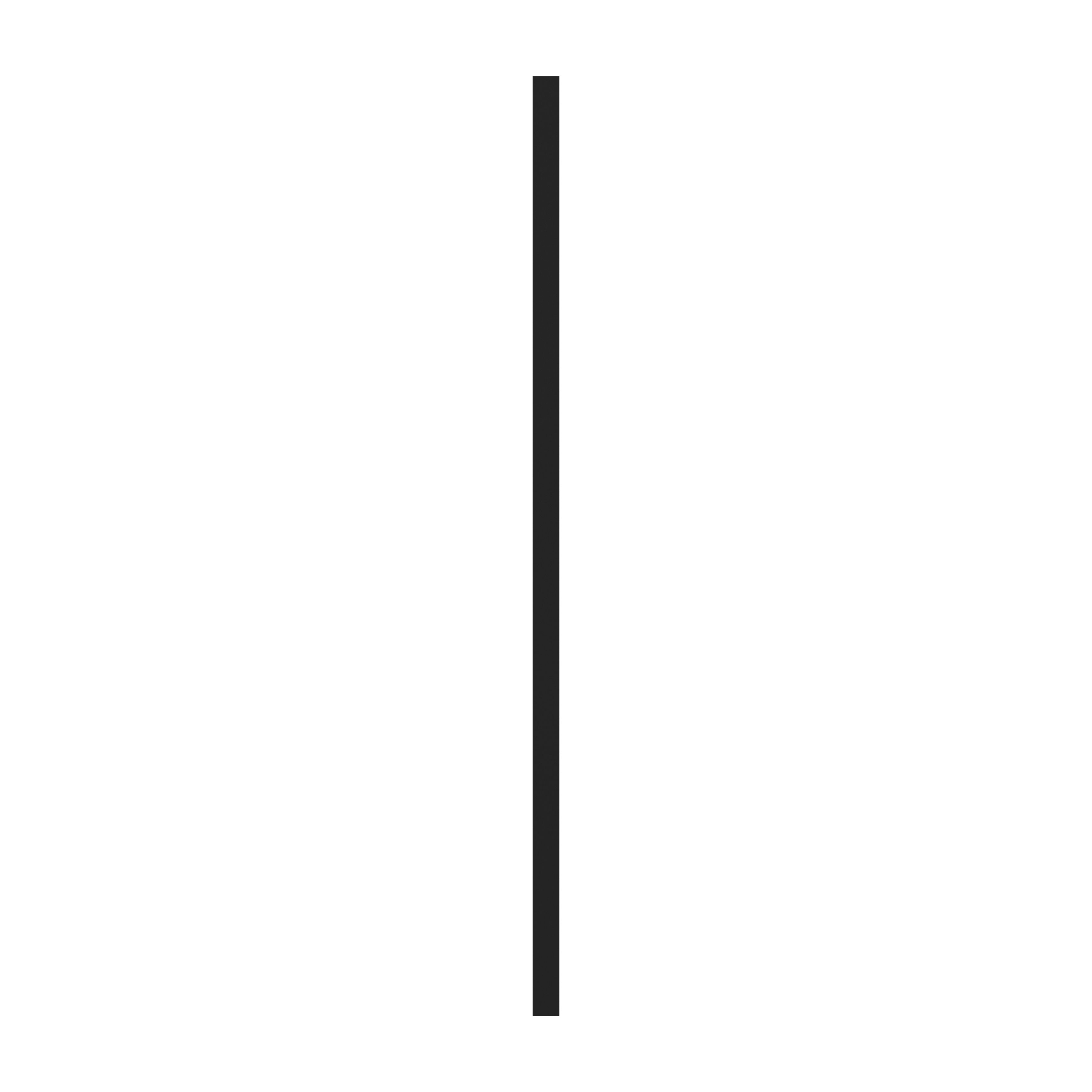 GoodHome Winterana Matt black Glazed Wall Cabinet door (W)300mm (H)715mm (T)20mm