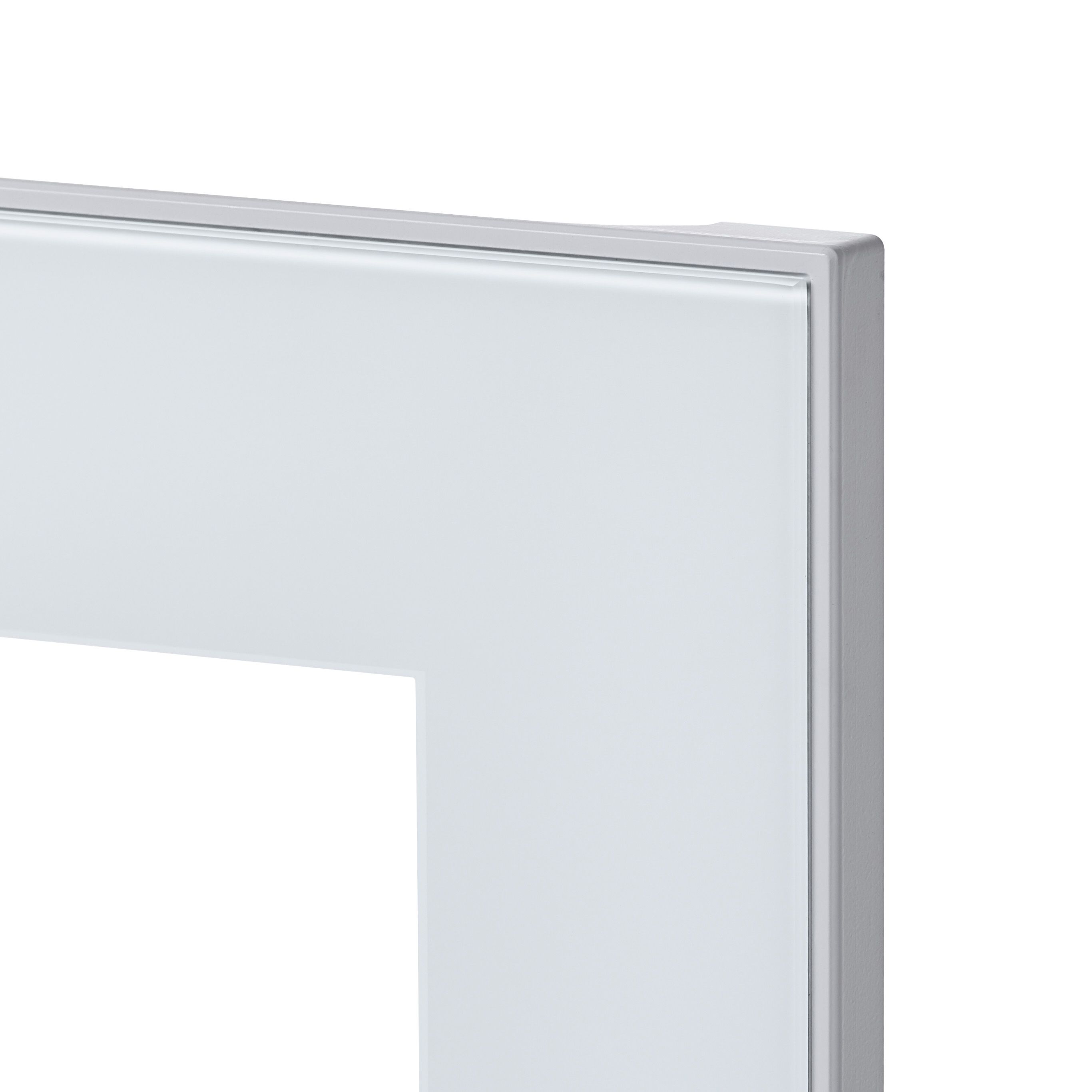 GoodHome Winterana White Glazed bridging Cabinet door (W)500mm (H)356mm (T)20mm