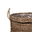 GoodHome Witoto Natural Seagrass Round Plant pot (Dia)33cm