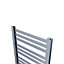 GoodHome Wolfsbane Vertical Flat Towel radiator (W)500mm x (H)900mm