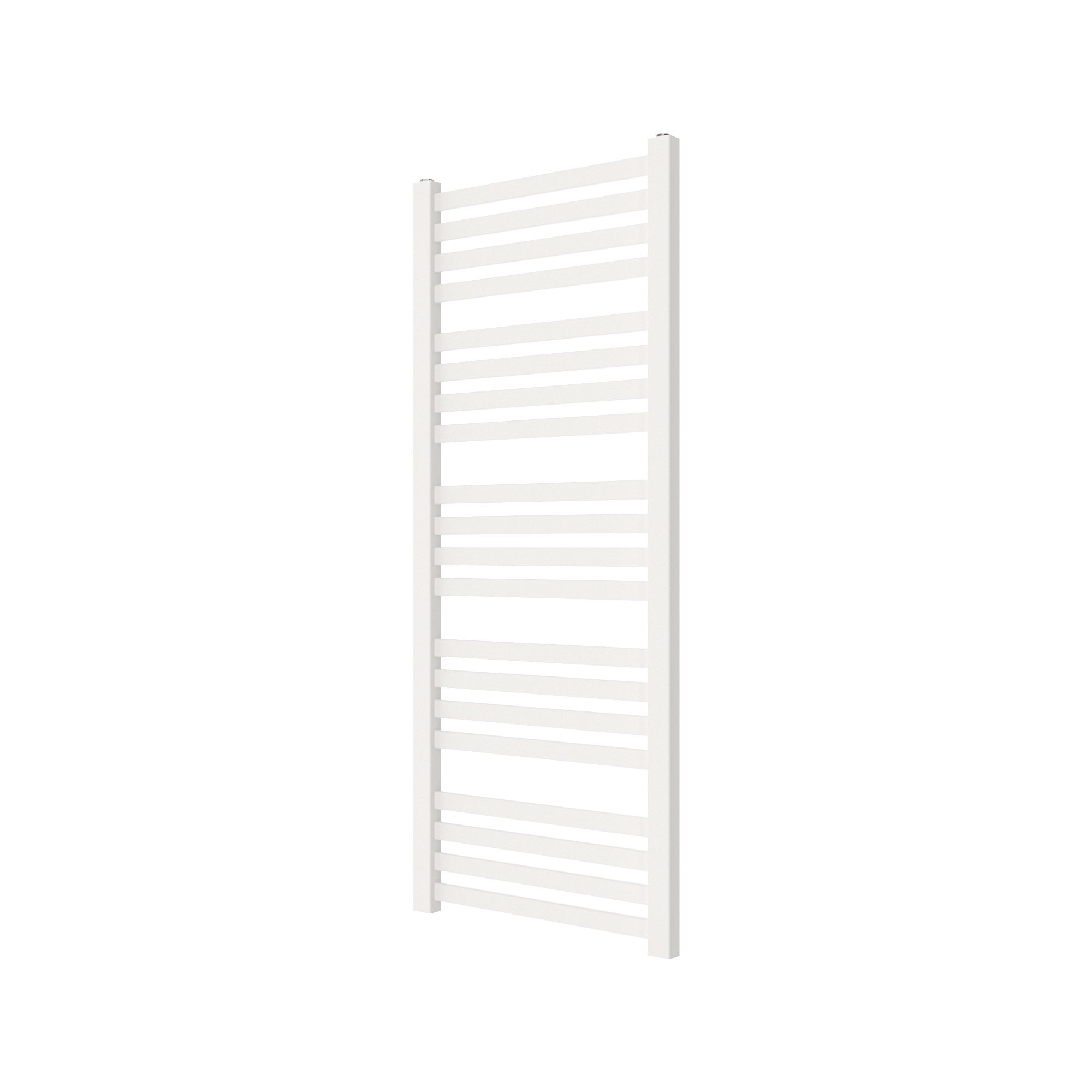 GoodHome Wolfsbane Vertical Towel radiator, White (W)500mm (H)1200mm