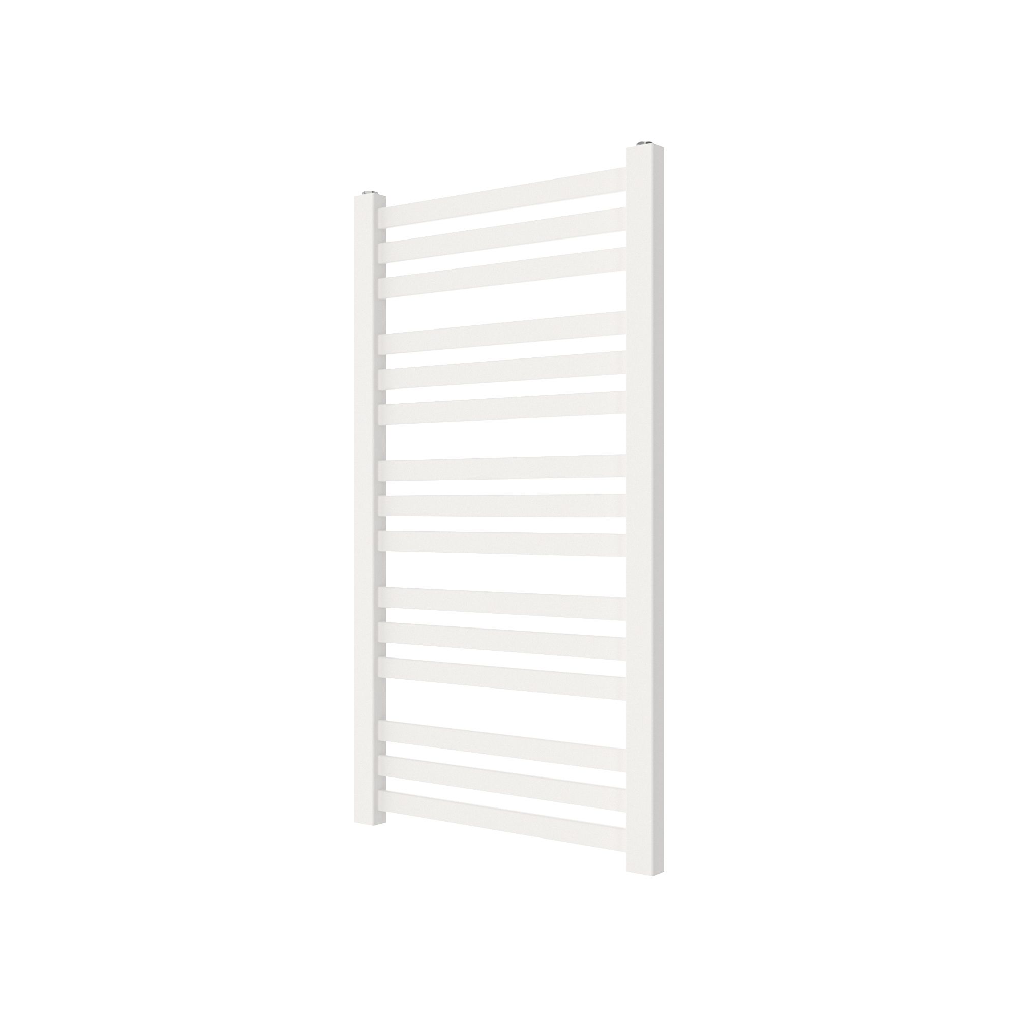 GoodHome Wolfsbane Vertical Towel radiator, White (W)500mm (H)900mm