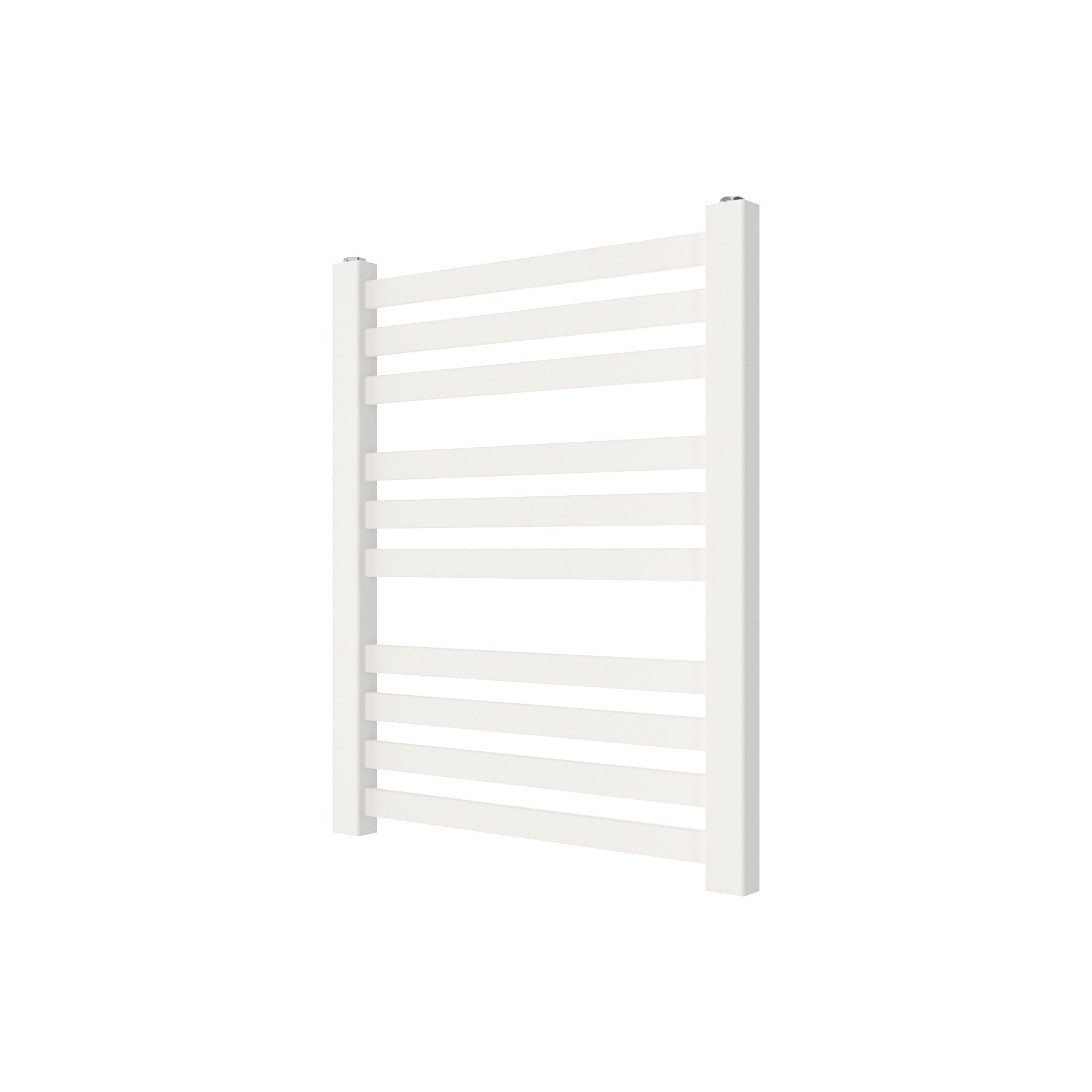 GoodHome Wolfsbane White 938BTU Vertical Towel radiator (W)500mm x (H)600mm