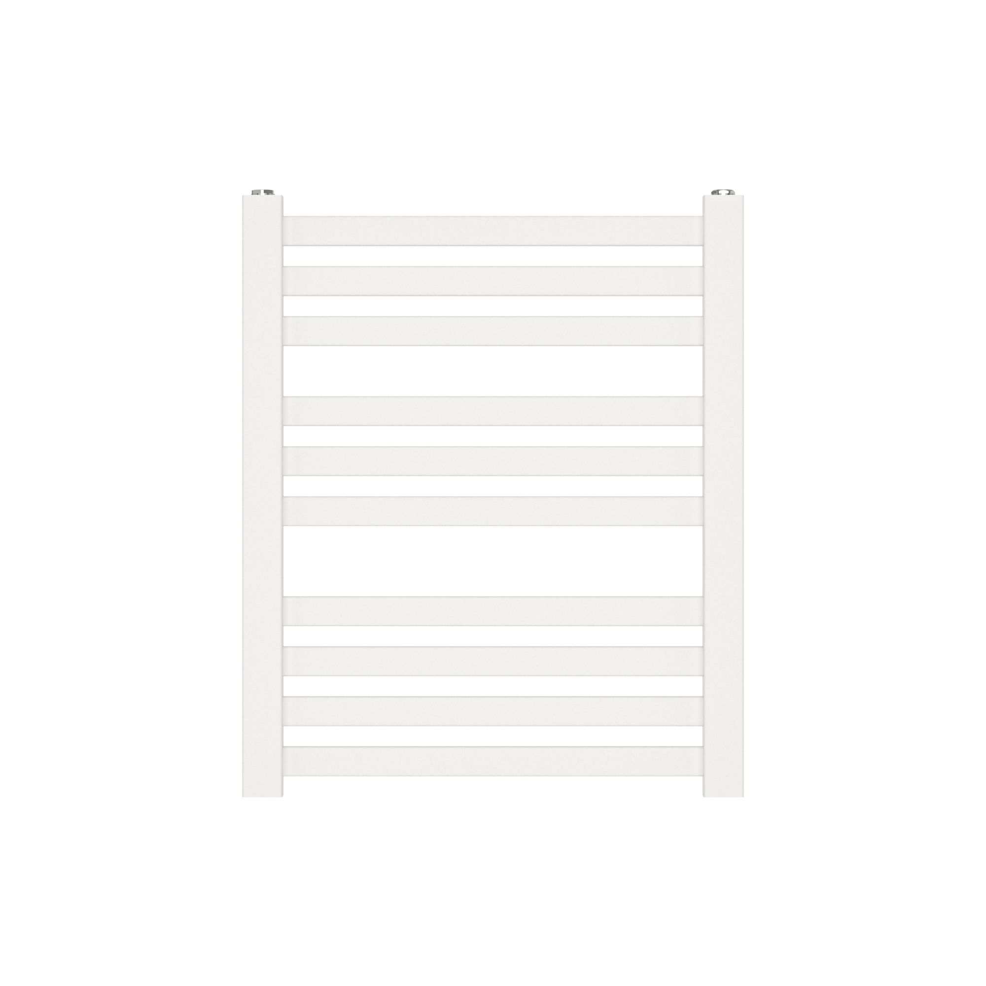 GoodHome Wolfsbane White 938BTU Vertical Towel radiator (W)500mm x (H)600mm