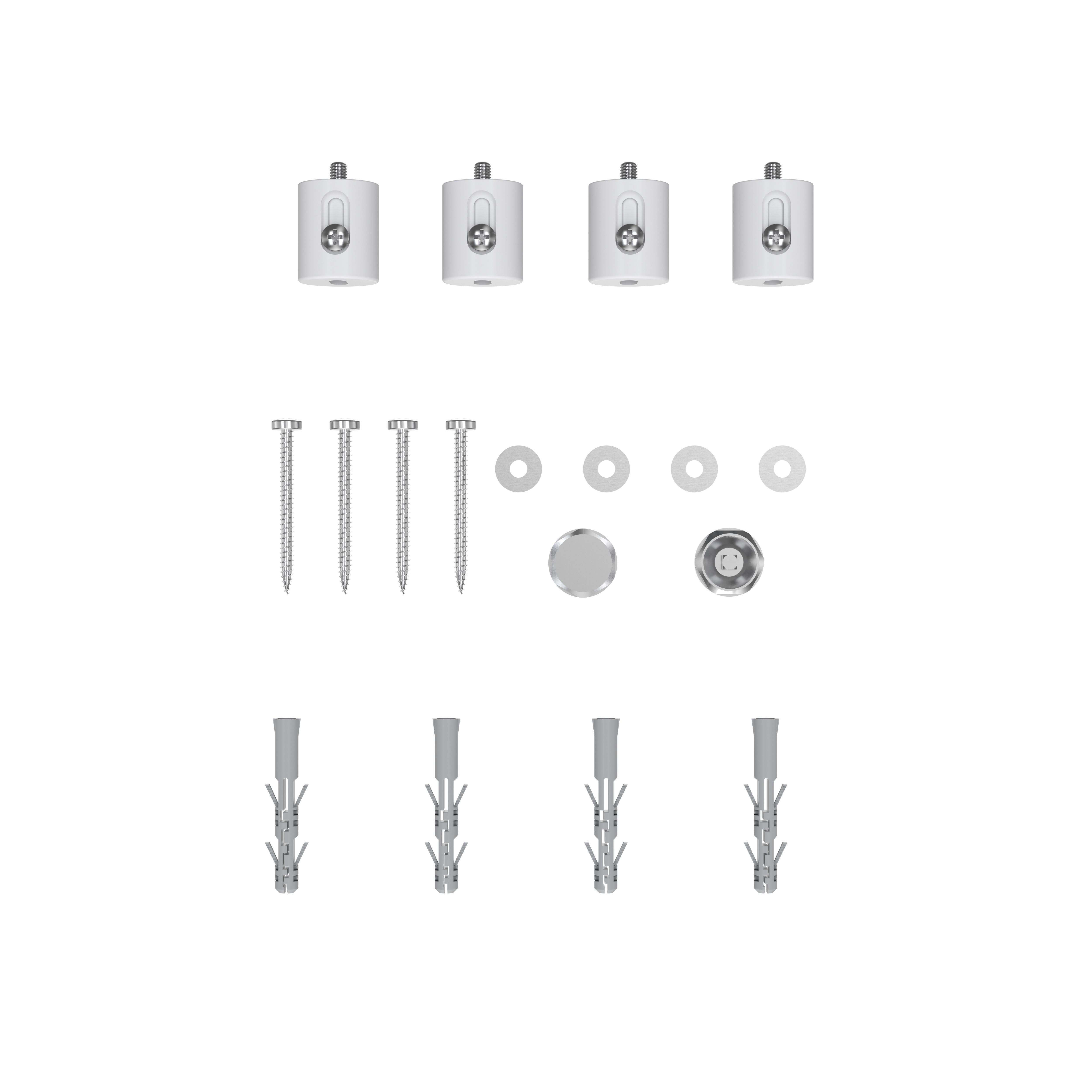 GoodHome Wolfsbane White 938BTU Vertical Towel radiator (W)500mm x (H)600mm