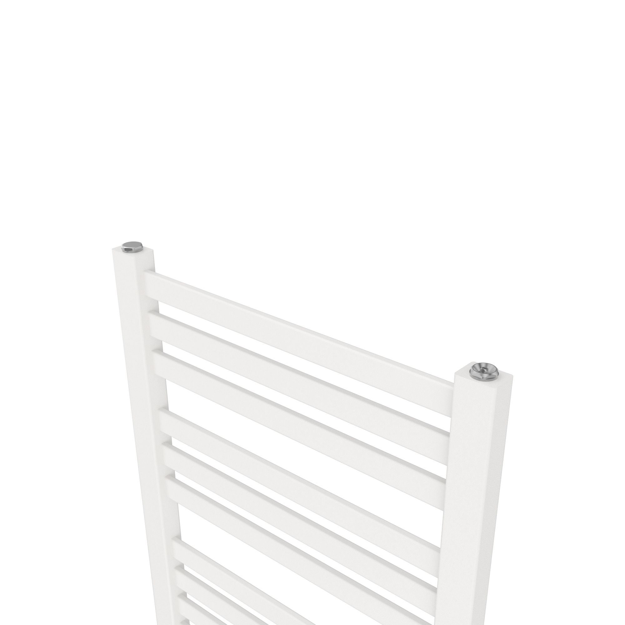 GoodHome Wolfsbane White 938BTU Vertical Towel radiator (W)500mm x (H)600mm